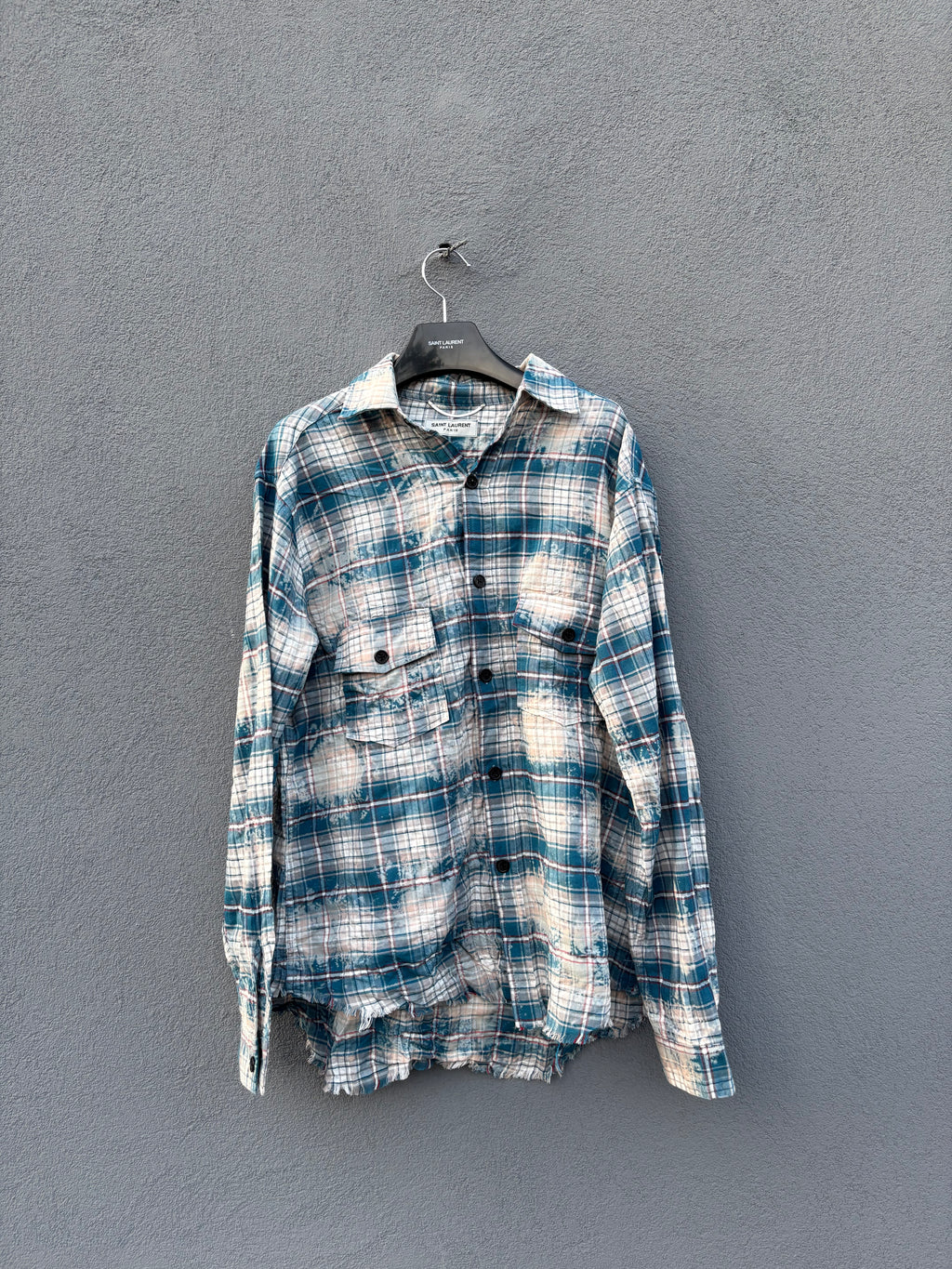 Saint Laurent striped flannel