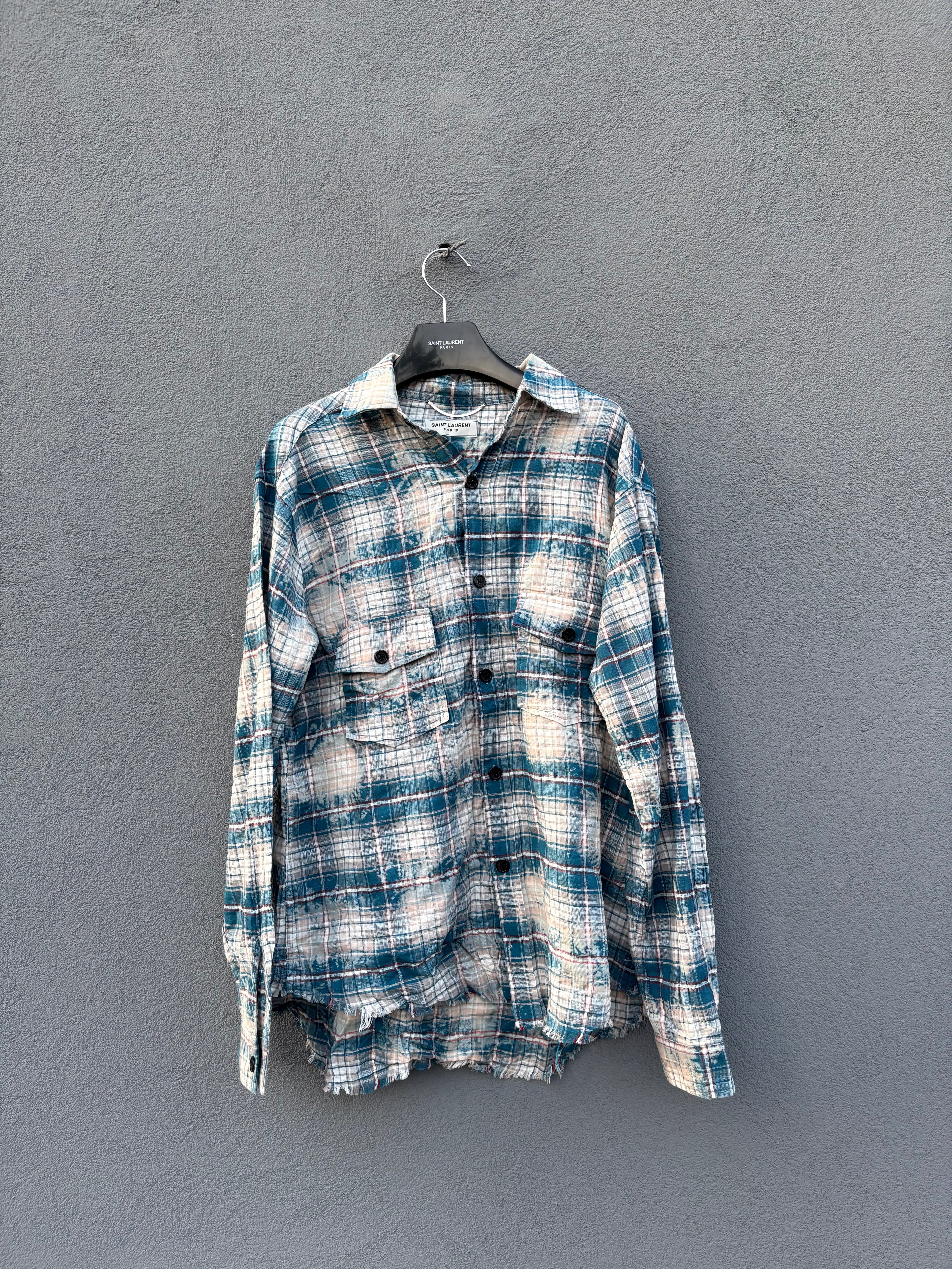 Saint Laurent striped flannel