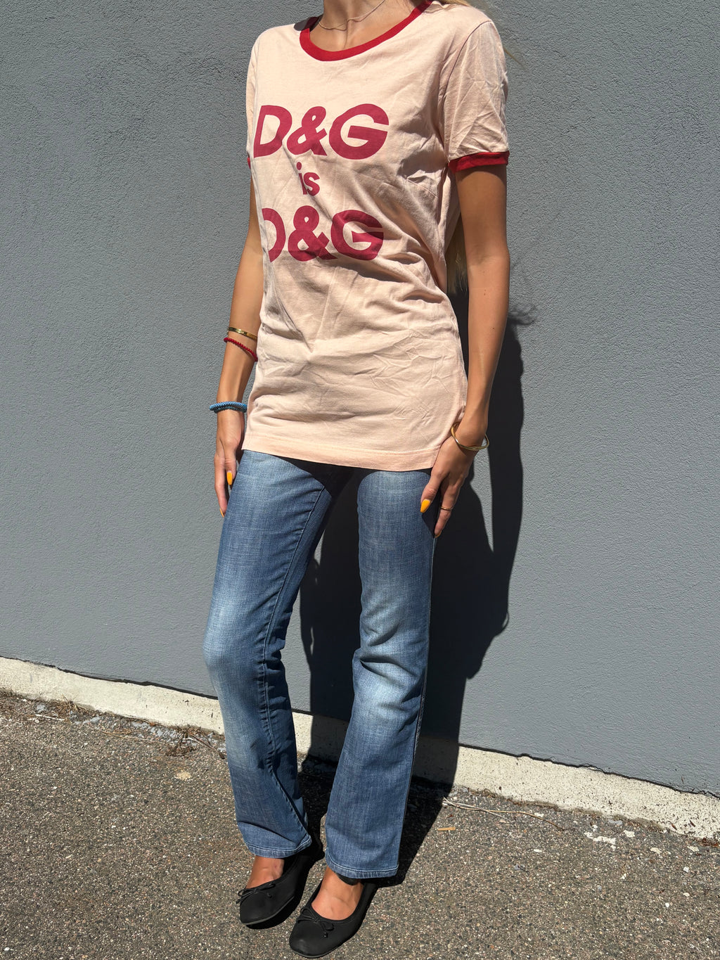 Dolce & Gabbana pink tee