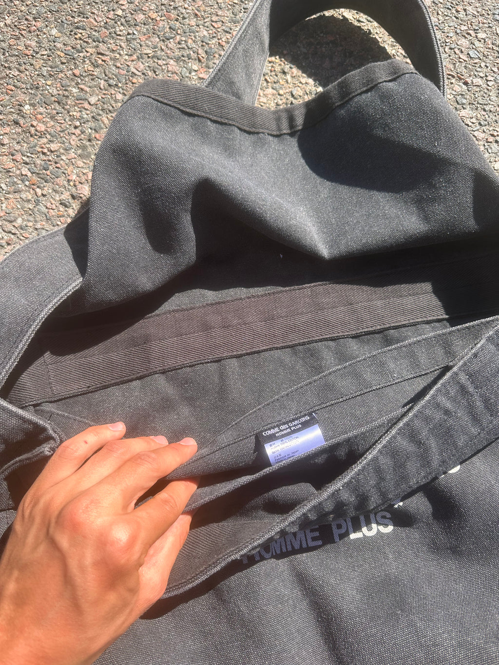 Comme des garcons vintage denim bag