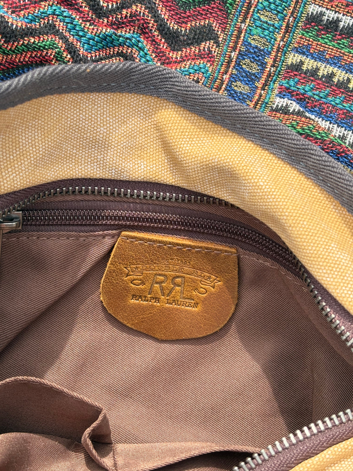 Double RL Ralph Lauren shoulder bag