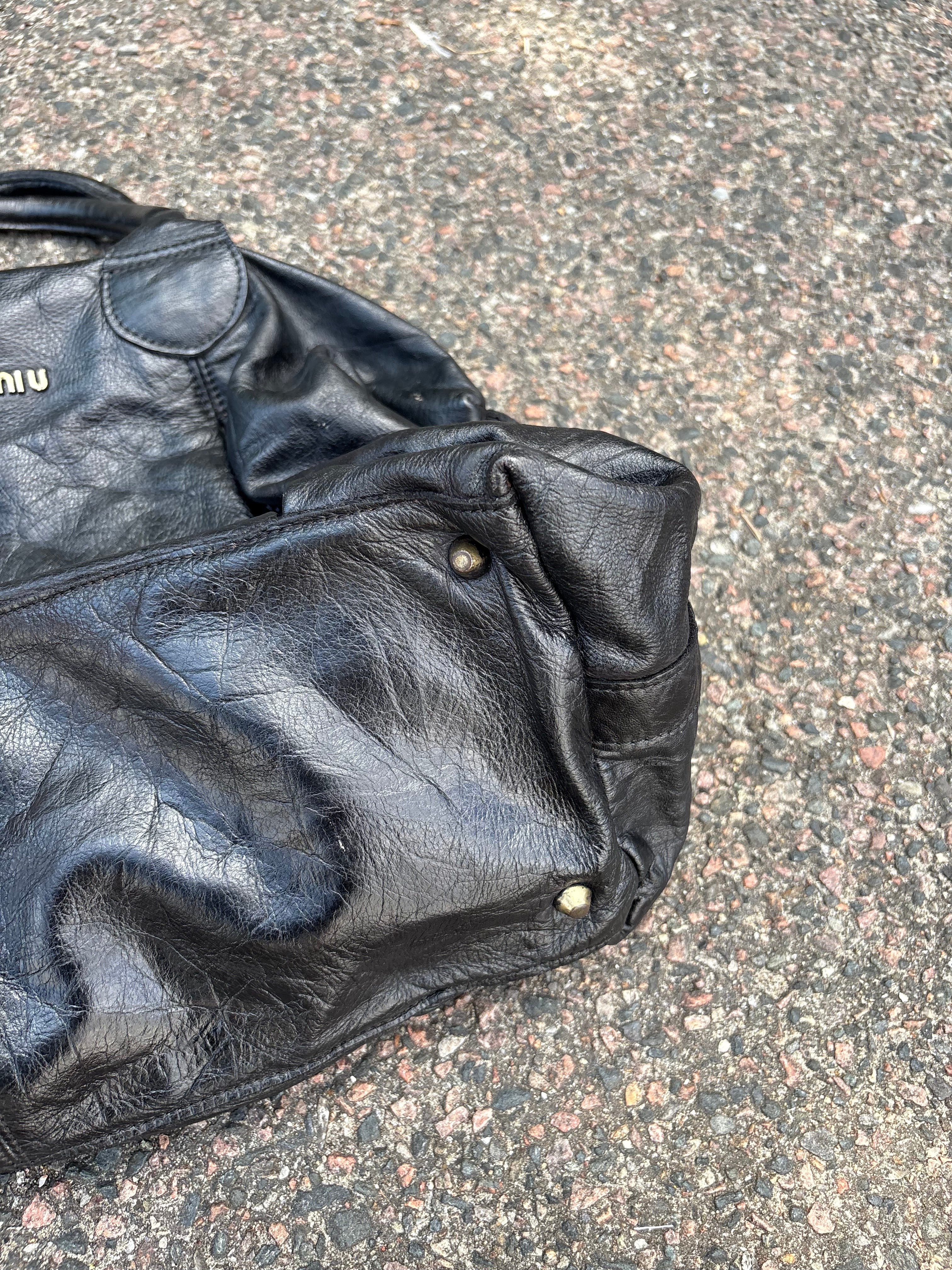 Miu Miu vintage 2000s leather jacket
