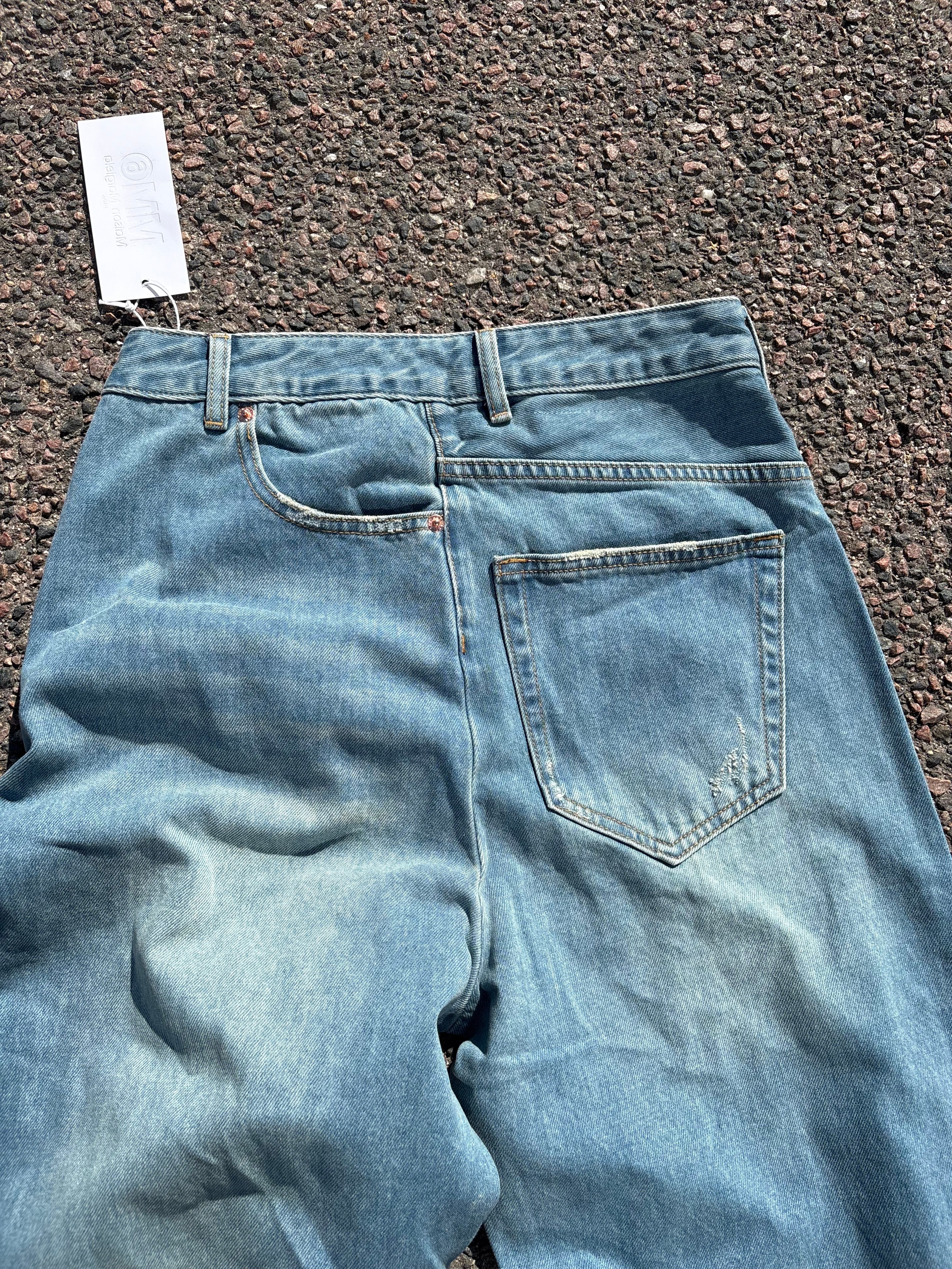 MM6 Maison Margiela double sided bootcut jeans