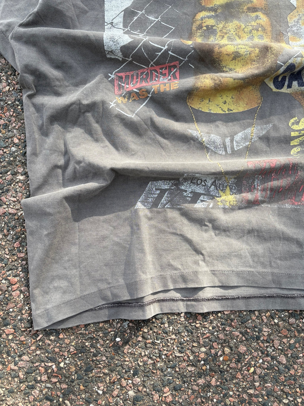 Vintage faded gray snoop dog tee