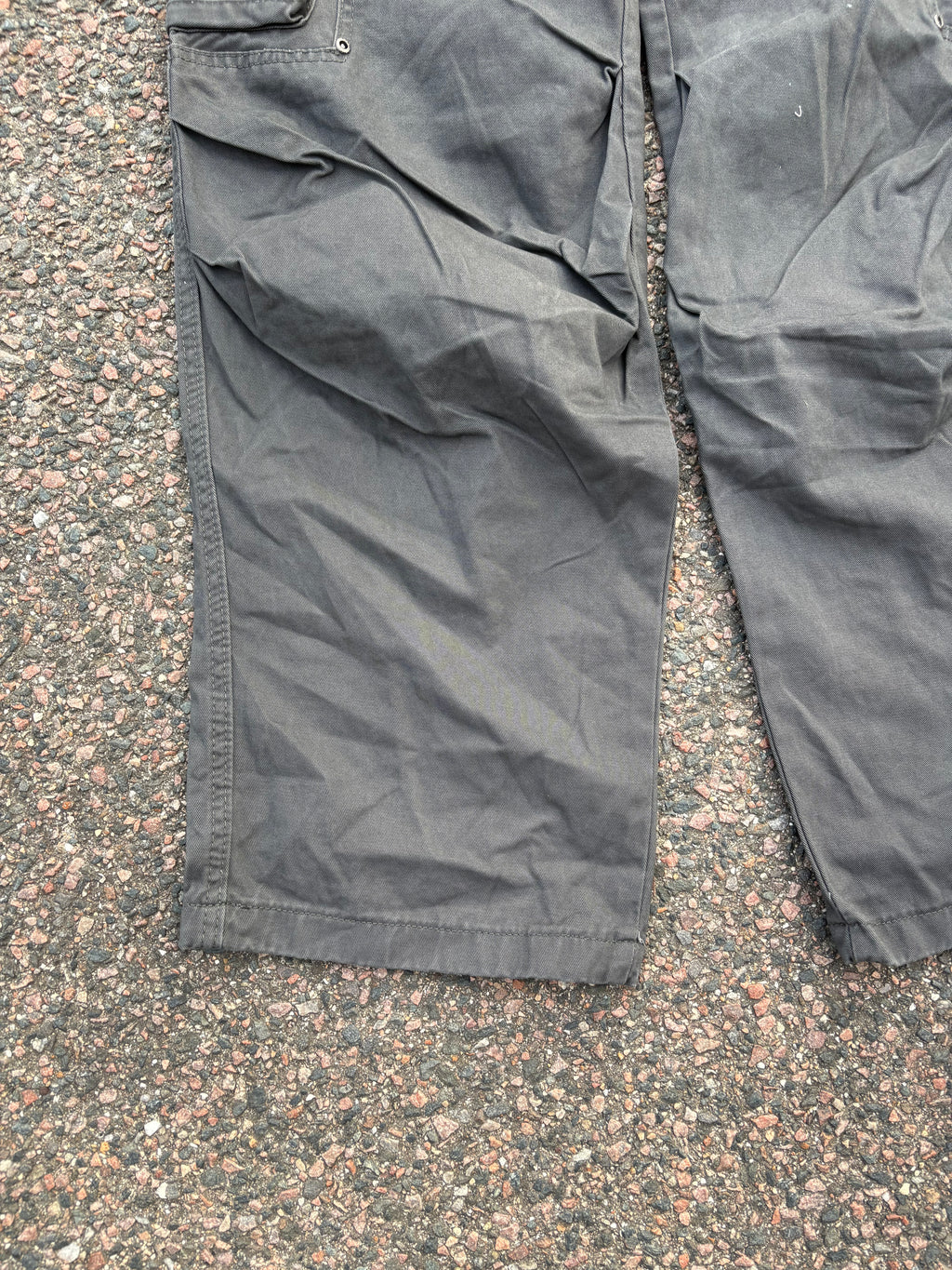 Wide fit cargo pants gray