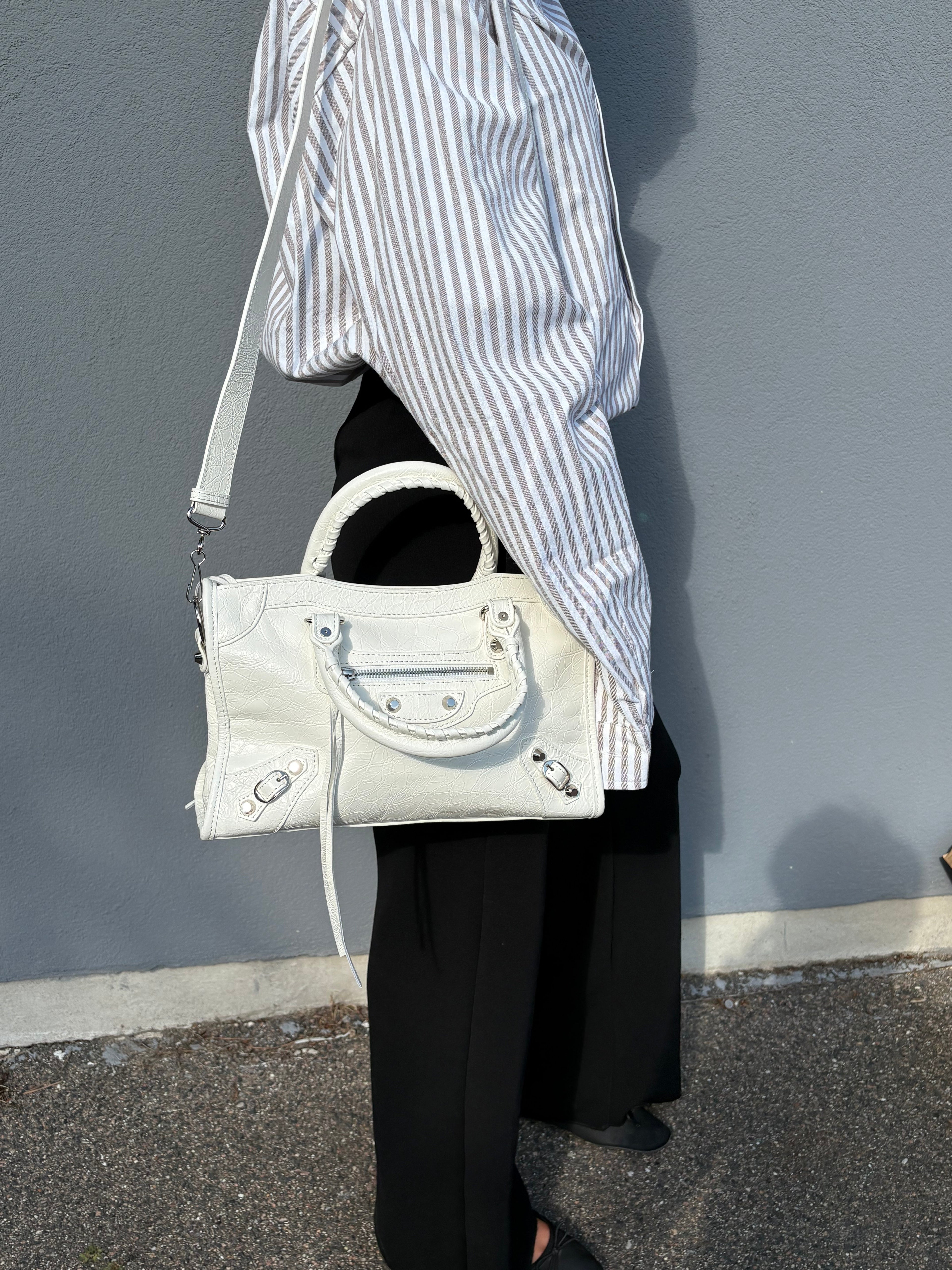Small Balenciaga le city bag White m