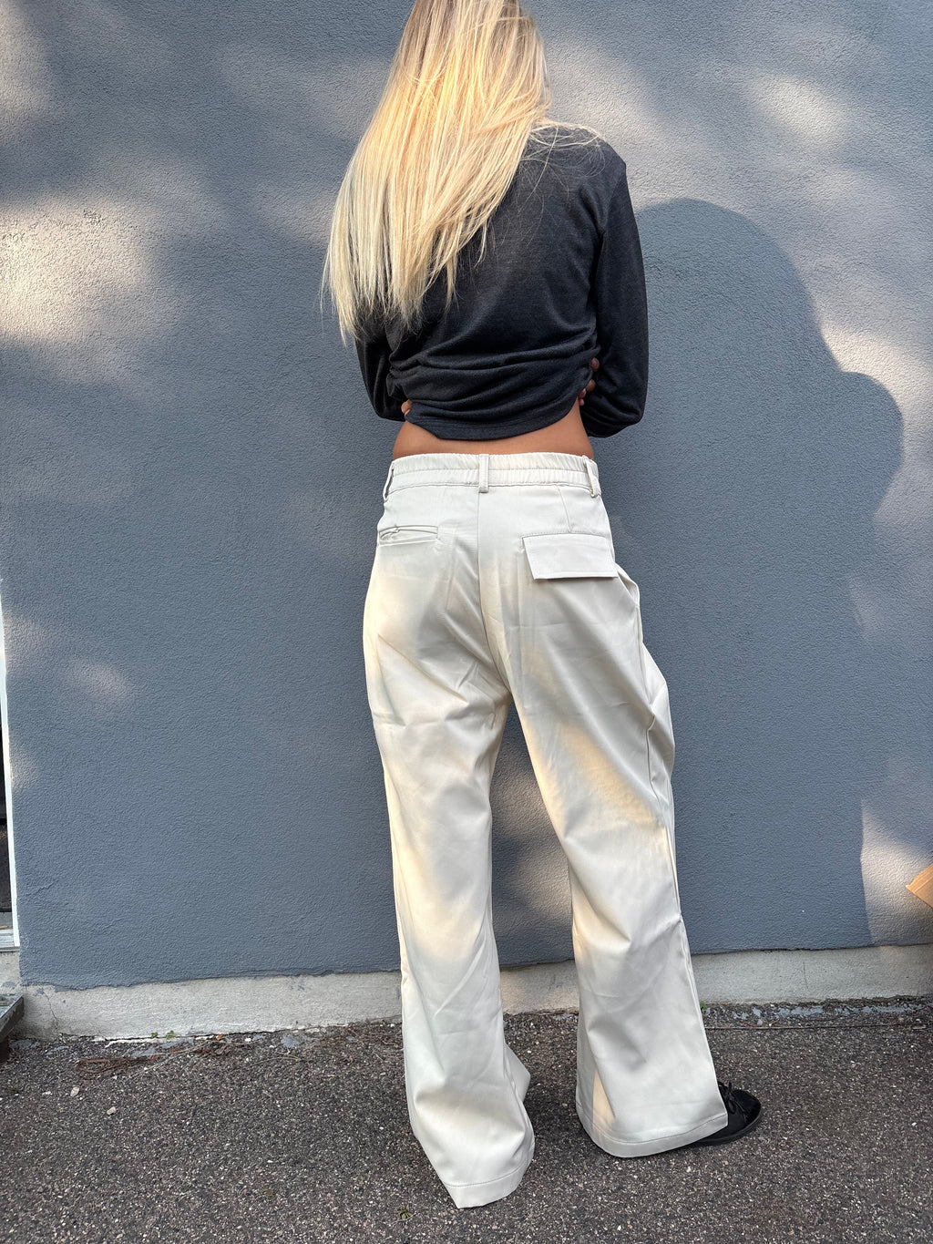 Off white suit pants