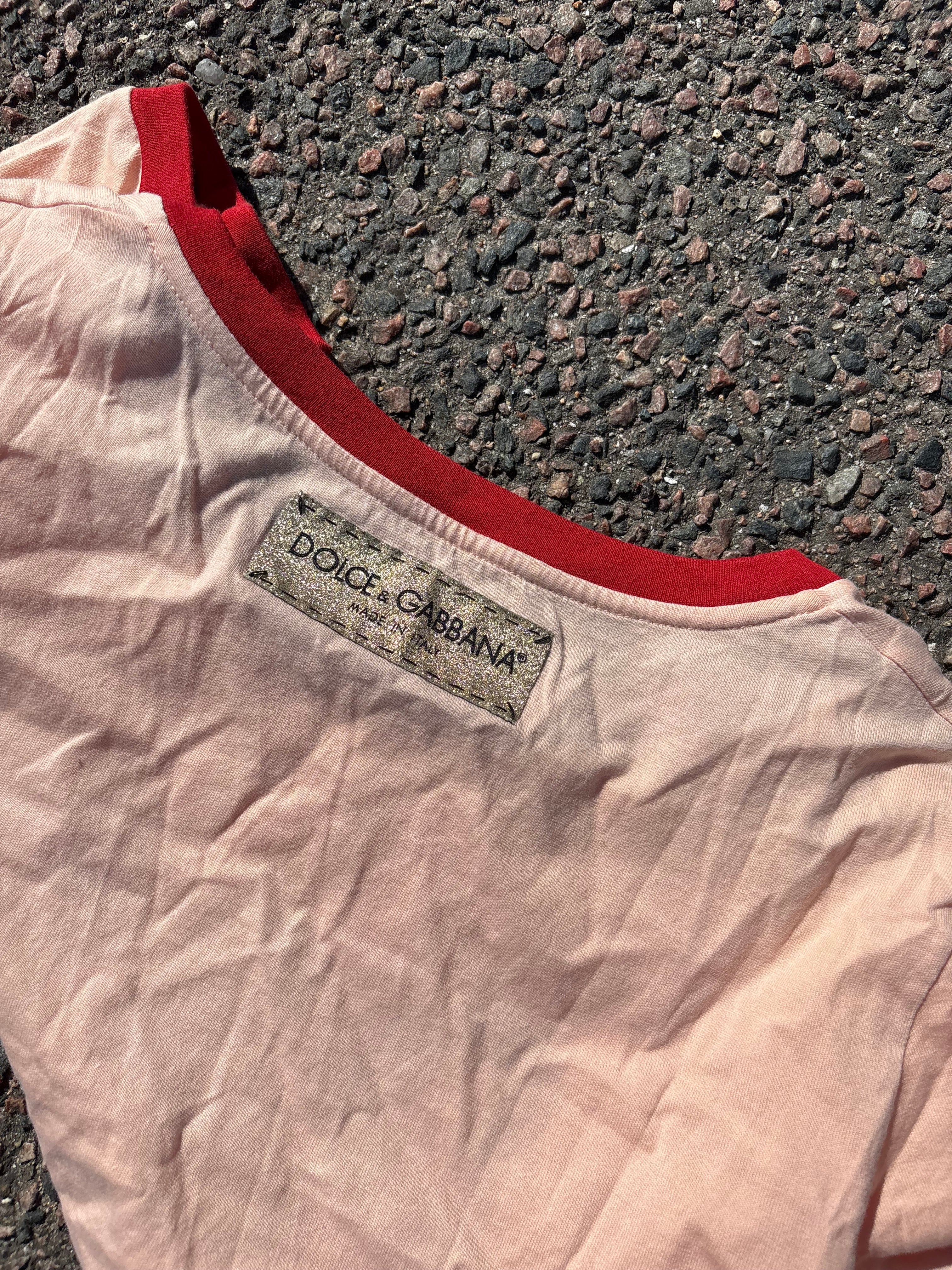 Dolce & Gabbana pink tee