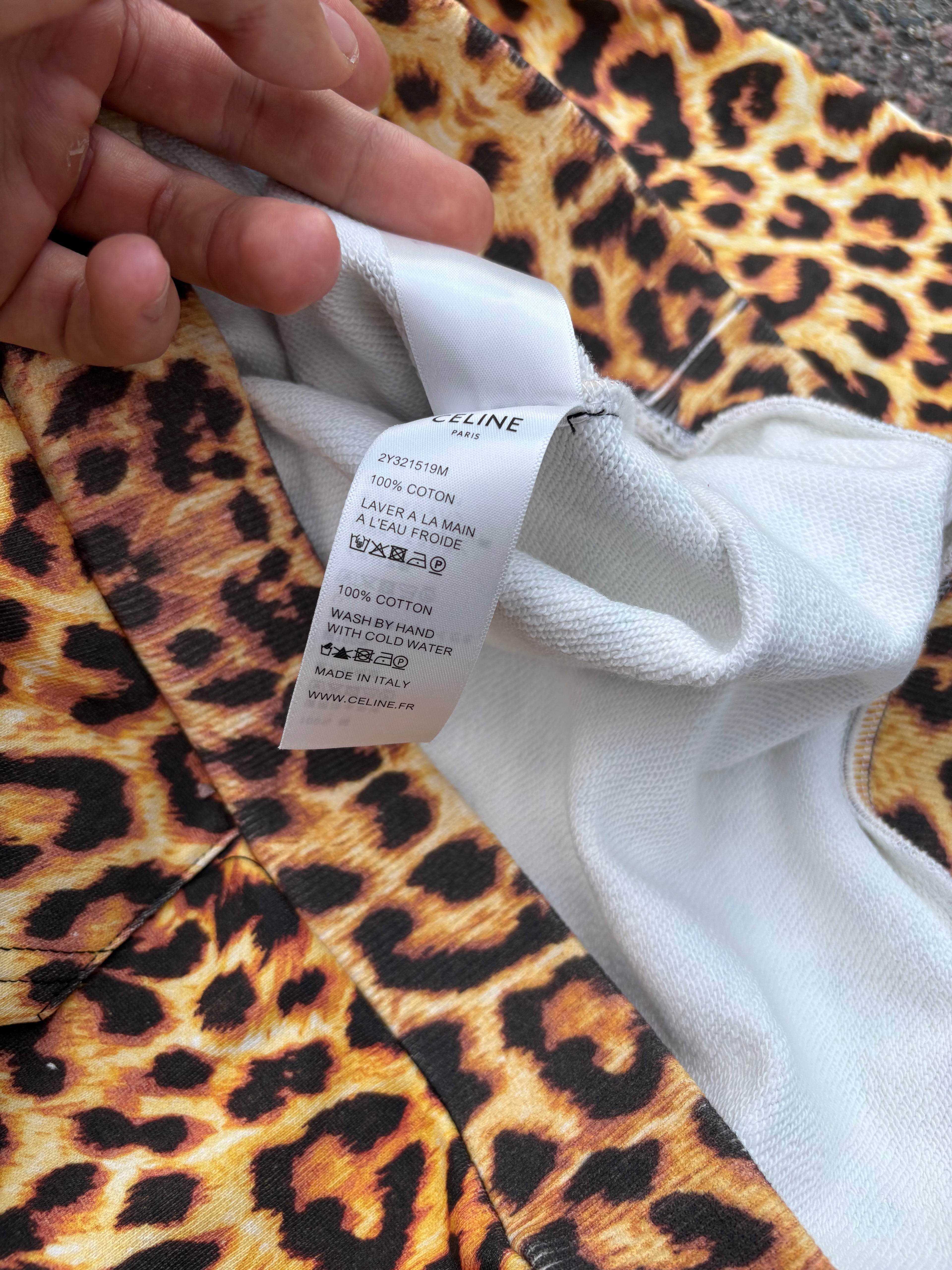 Celine SS24 leopard hoodie