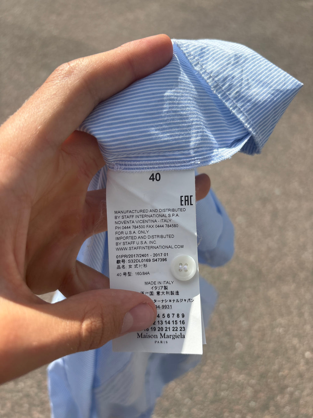 Maison Margiela MM6 deconstructed double sided shirt