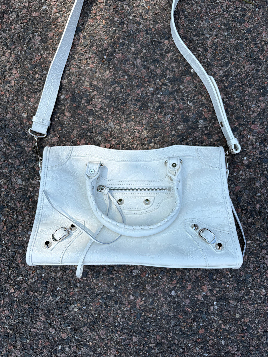 Small Balenciaga le city bag White m
