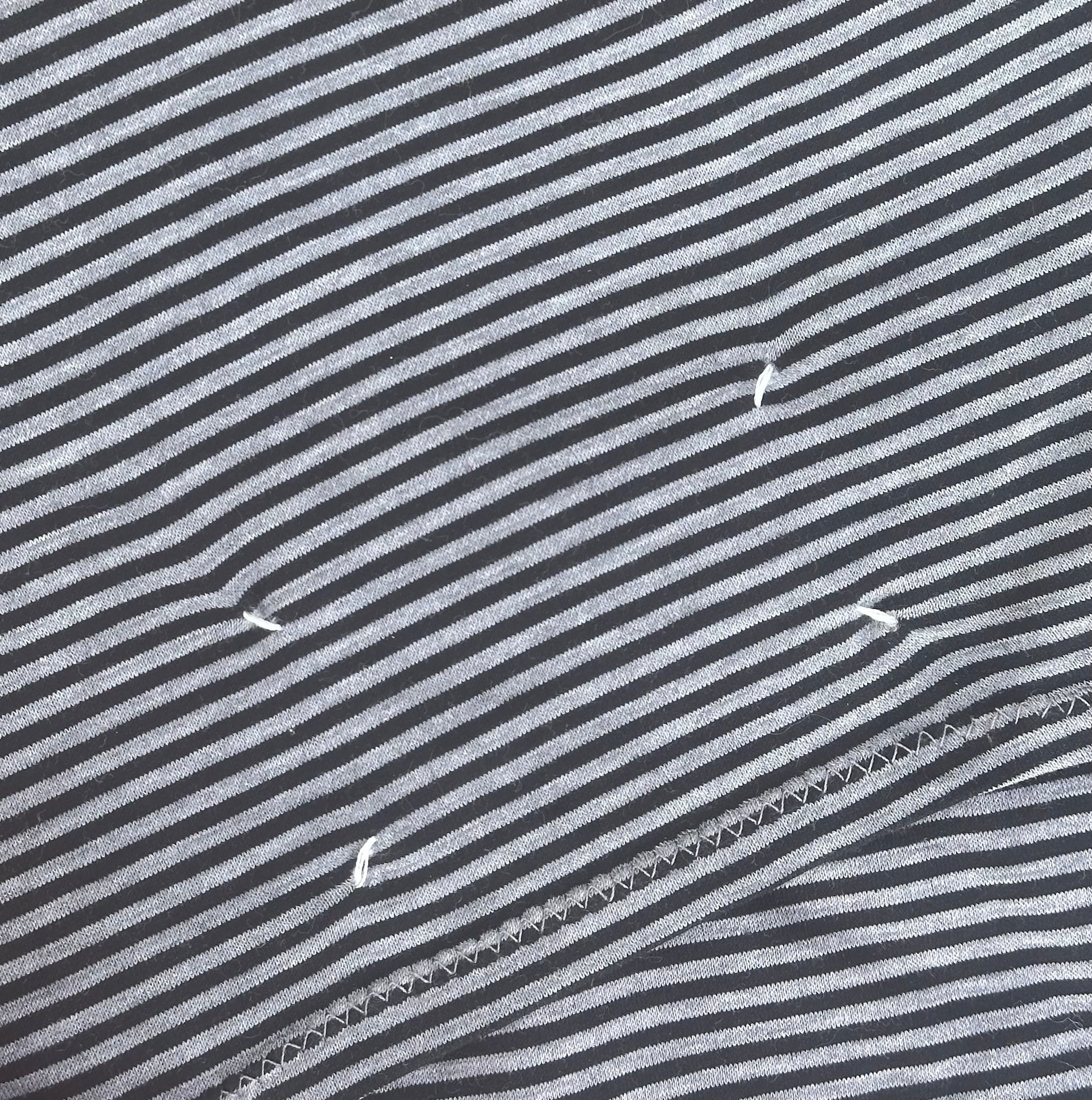 Maison Martin Margiela Striped gray tee