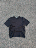 Yves Saint Laurent plain black logo tee