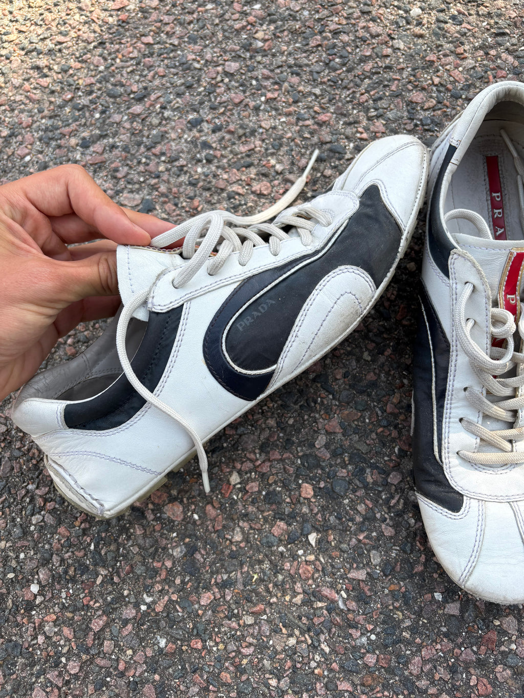 Prada vintage 05 monte carlo white/navy