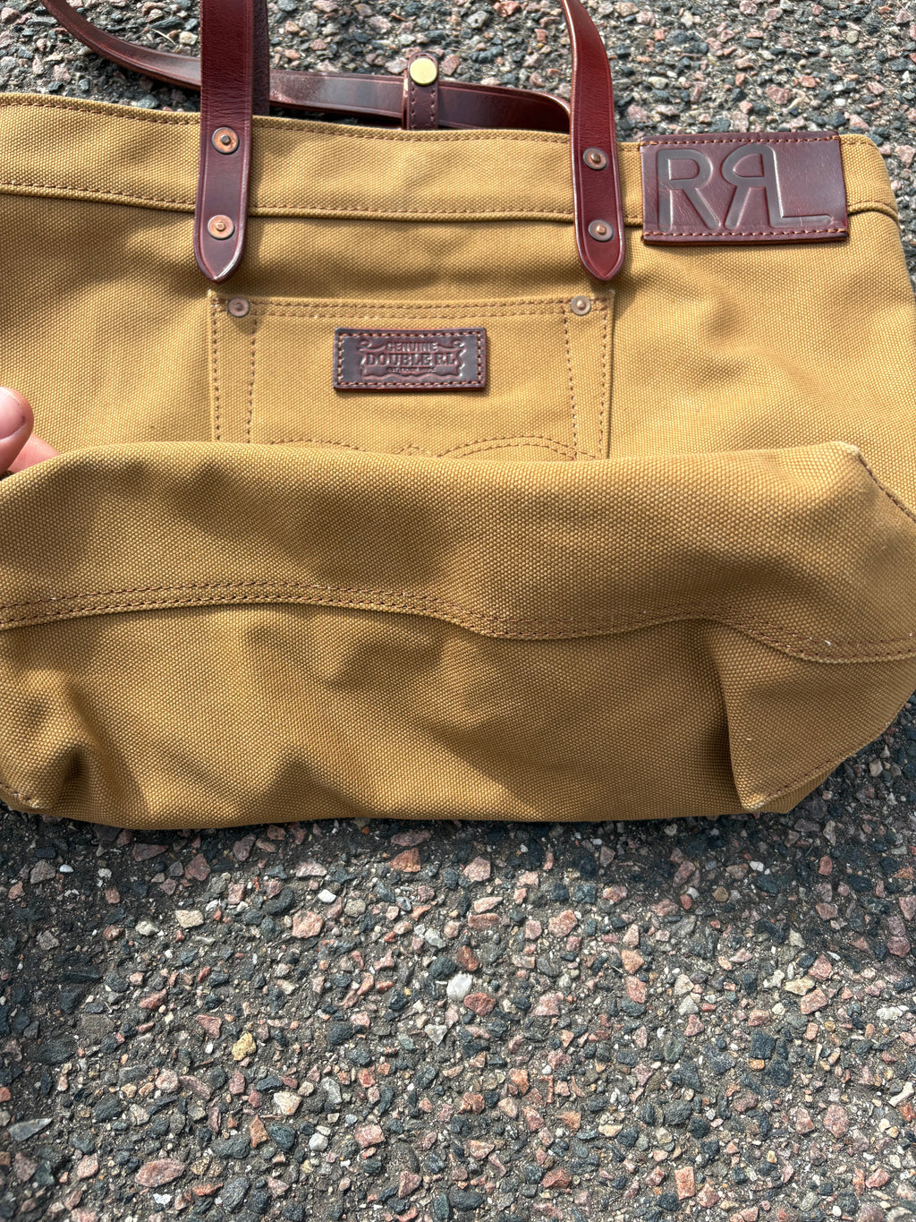 Double RL Ralph Lauren vintage canvas bag