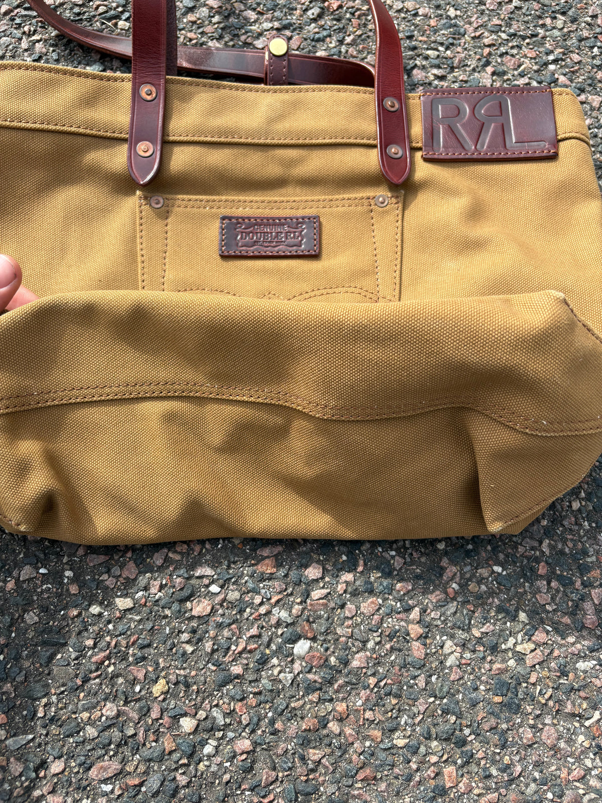 Double RL Ralph Lauren vintage canvas bag