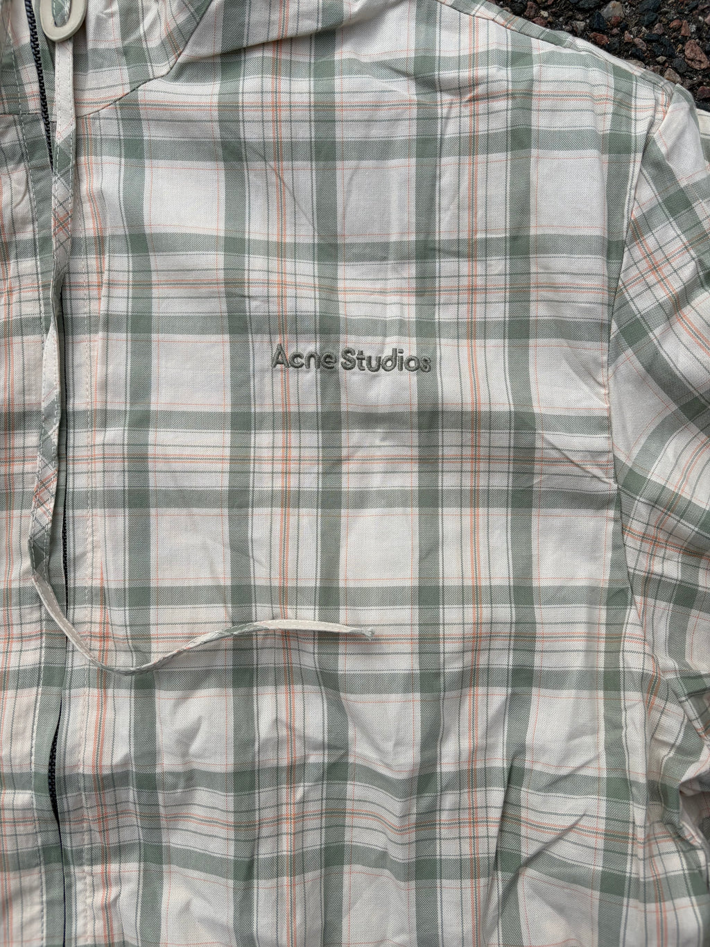 Acne studios zip up autumn jacket striped