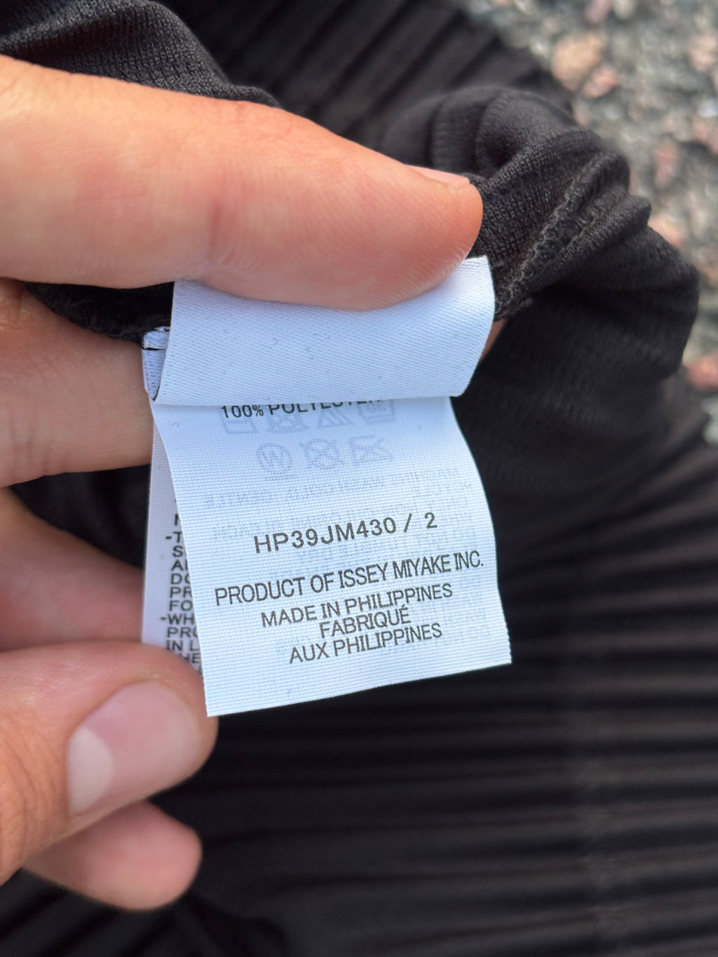 Issey miyake brand new black polo