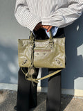 Balenciaga le city bag Dark green