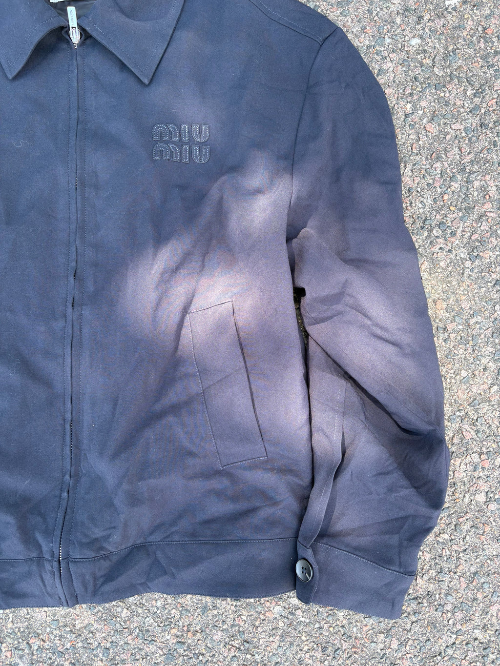 Miu Miu Harrington jacket navy