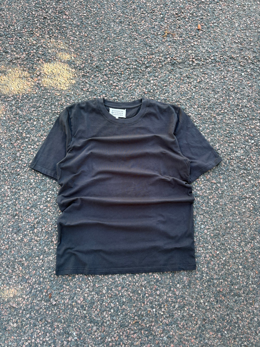 Plain black maison margiela tee