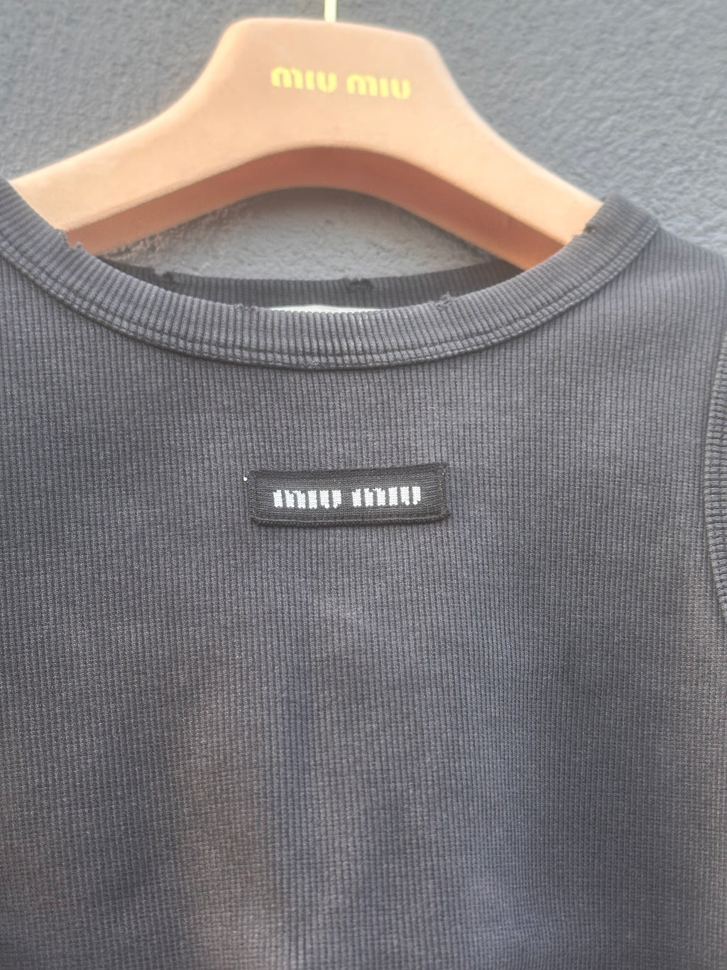 Miu miu gray S/S top 2023