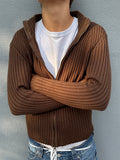 Saks Potts SS15 Brown zip up knit
