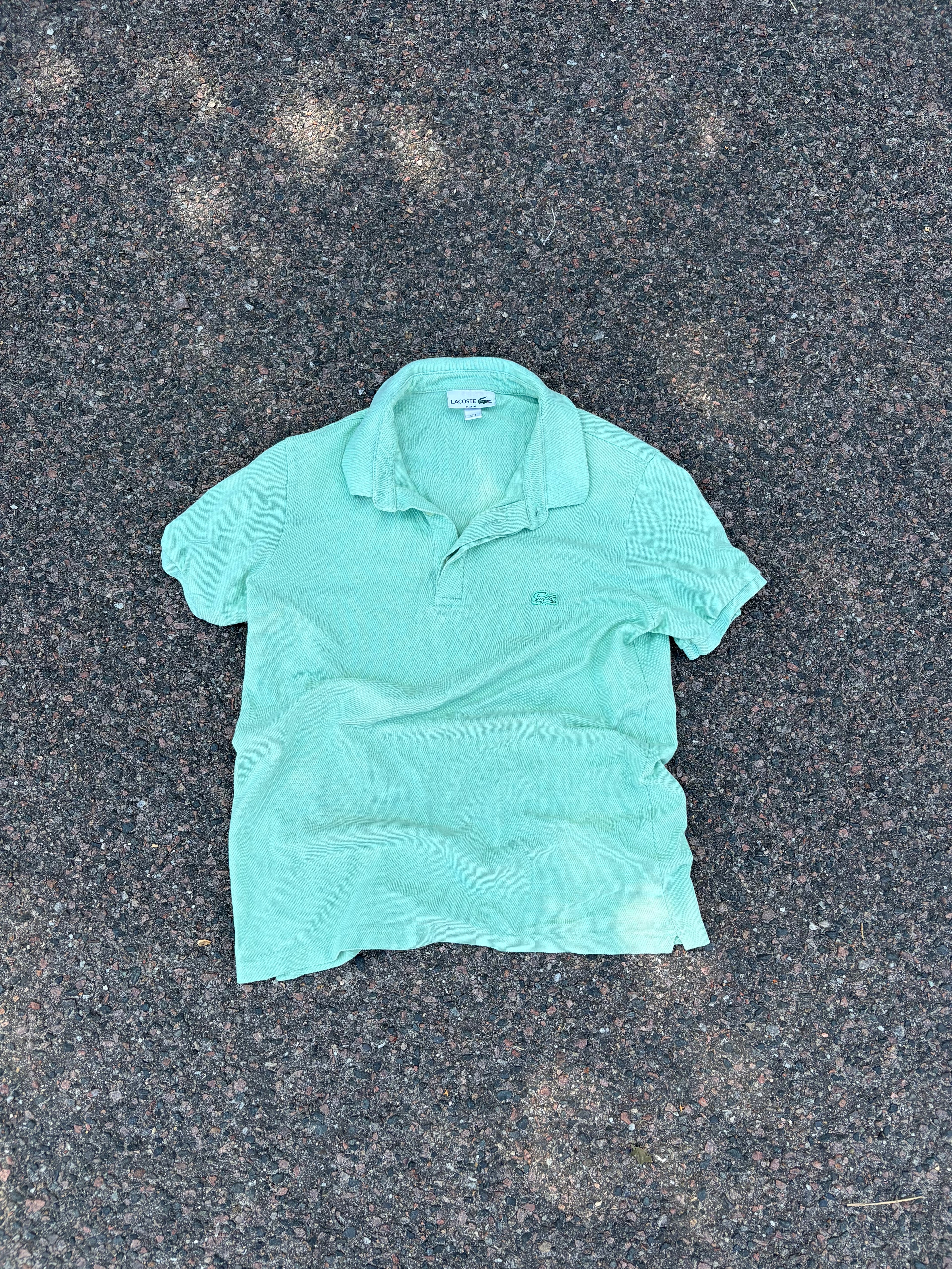 Vintage Mint green Lacoste slim fit polo