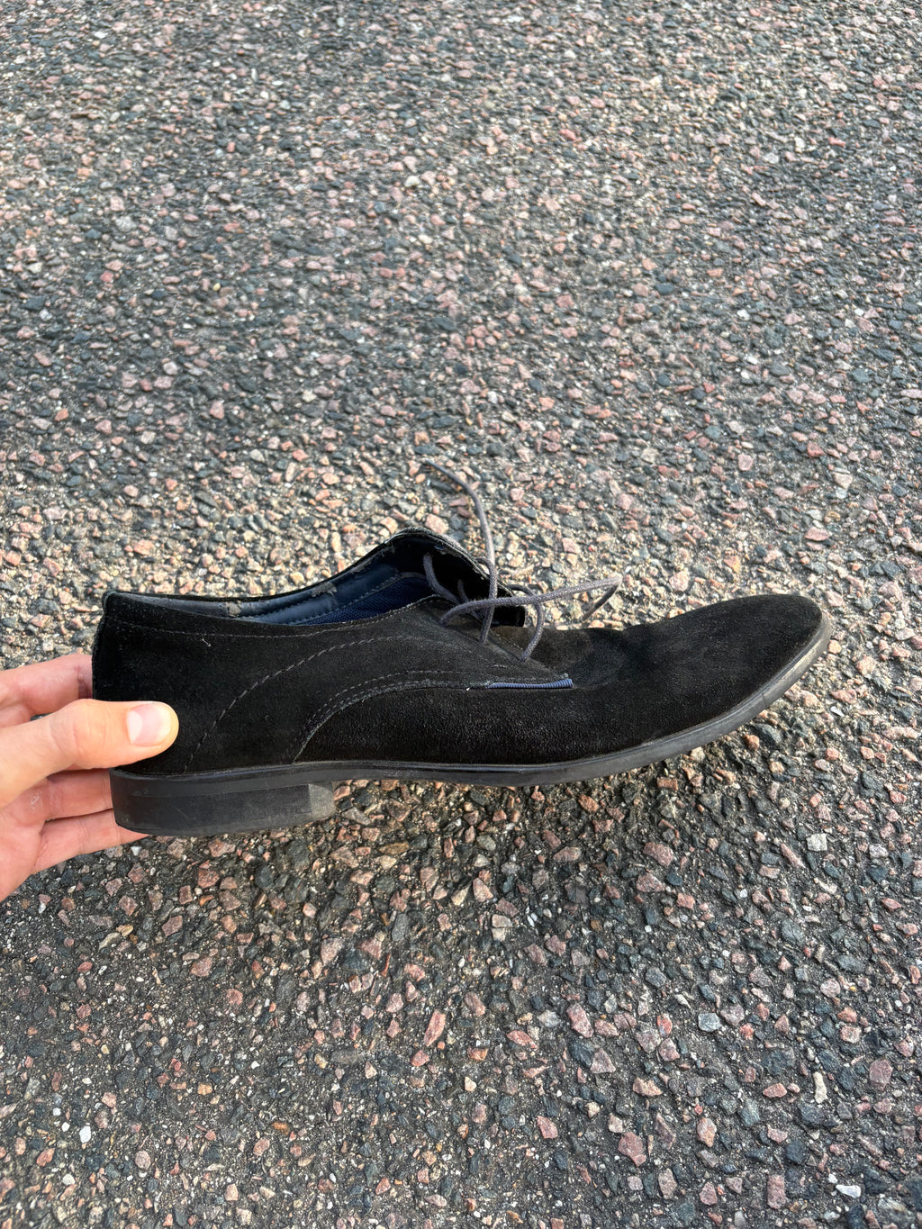AM Black suede shoes (43)