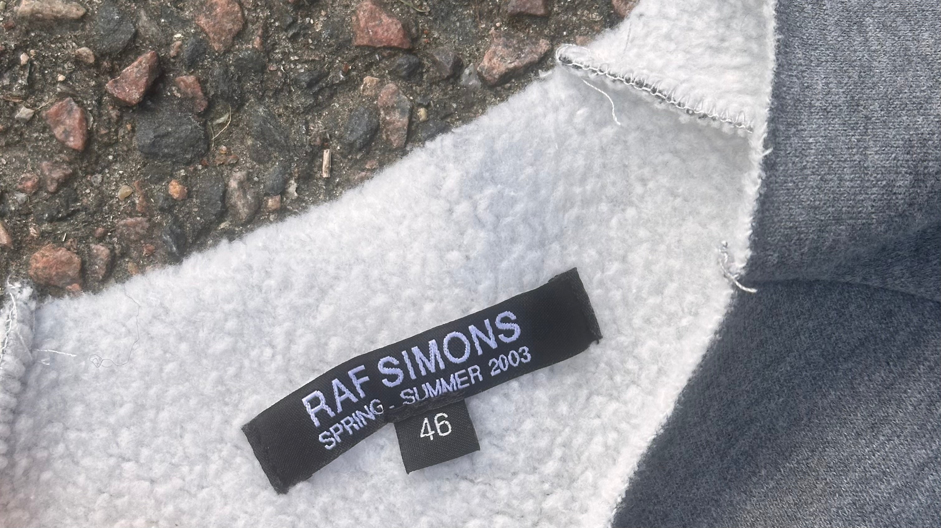 Raf Simons SS2003 consumed sweater