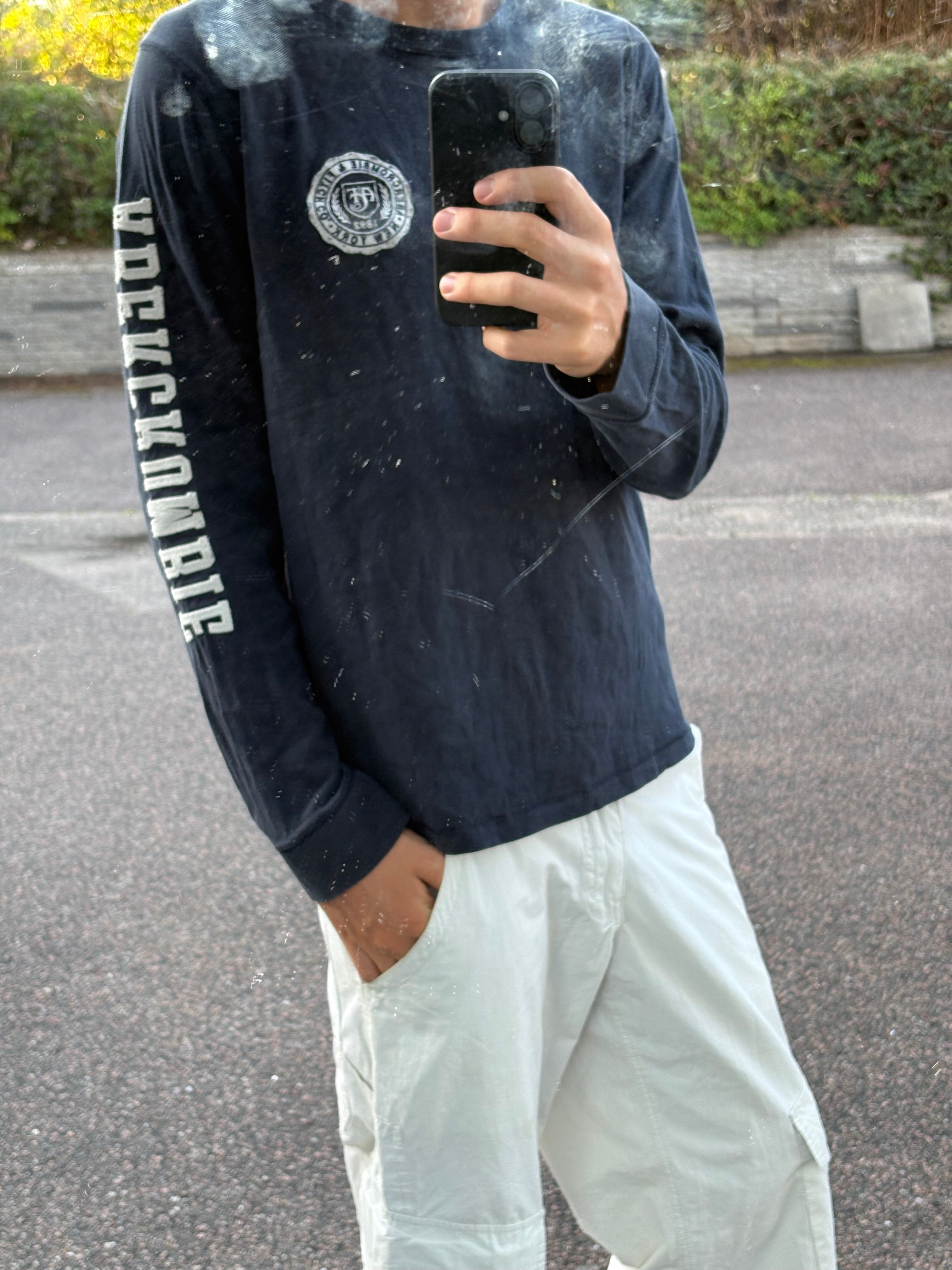 Vintage Abercrombie long sleeve navy