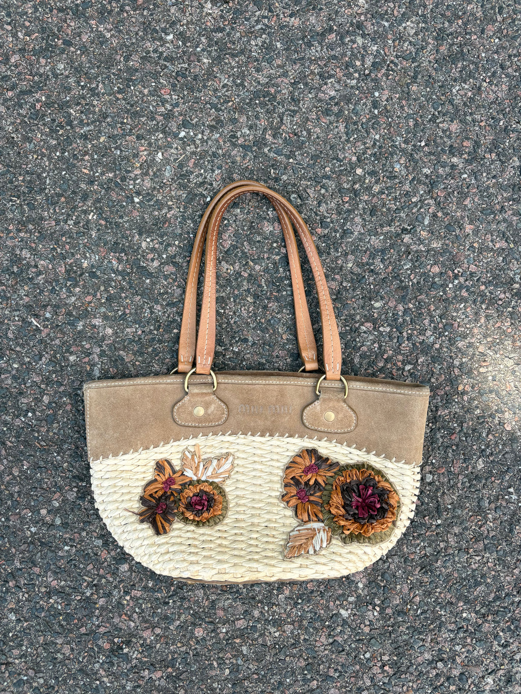 Miu Miu Flower Beach bag