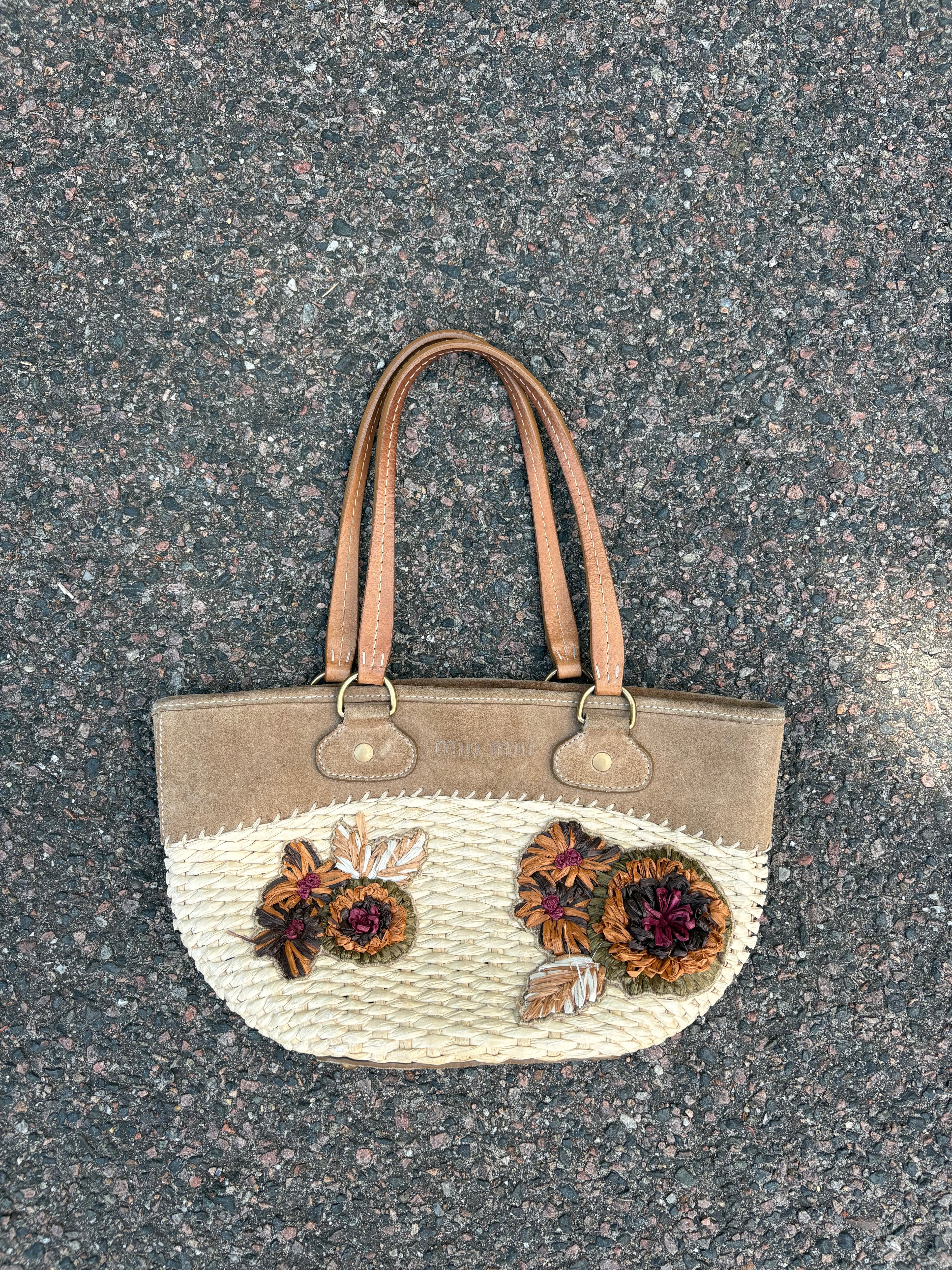 Miu Miu Flower Beach bag