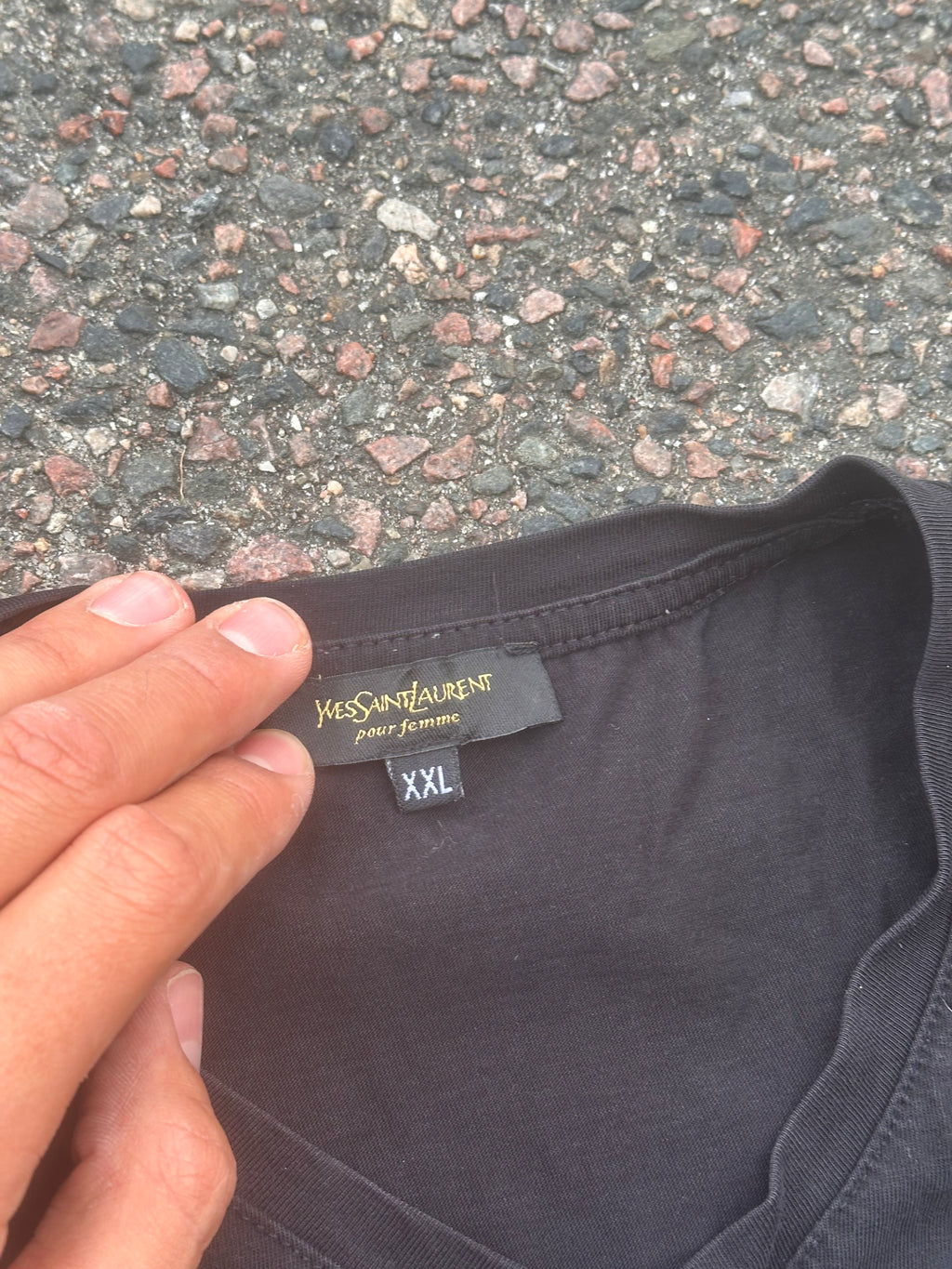 Vintage Yves Saint Laurent t shirt Black