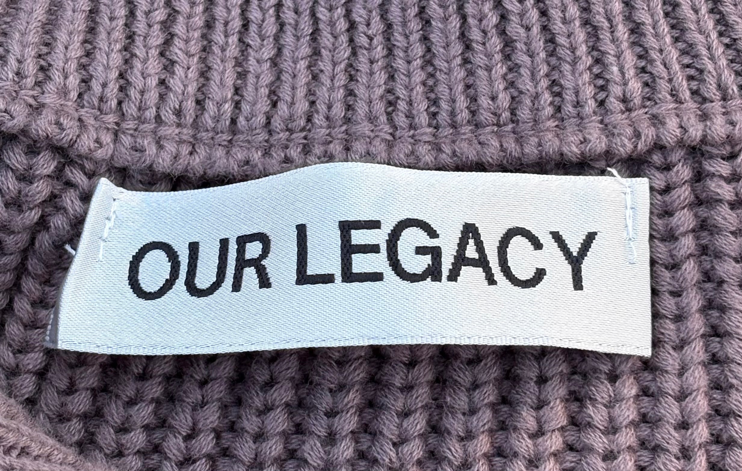 Our legacy button up sweatshirt high collar coffee brown