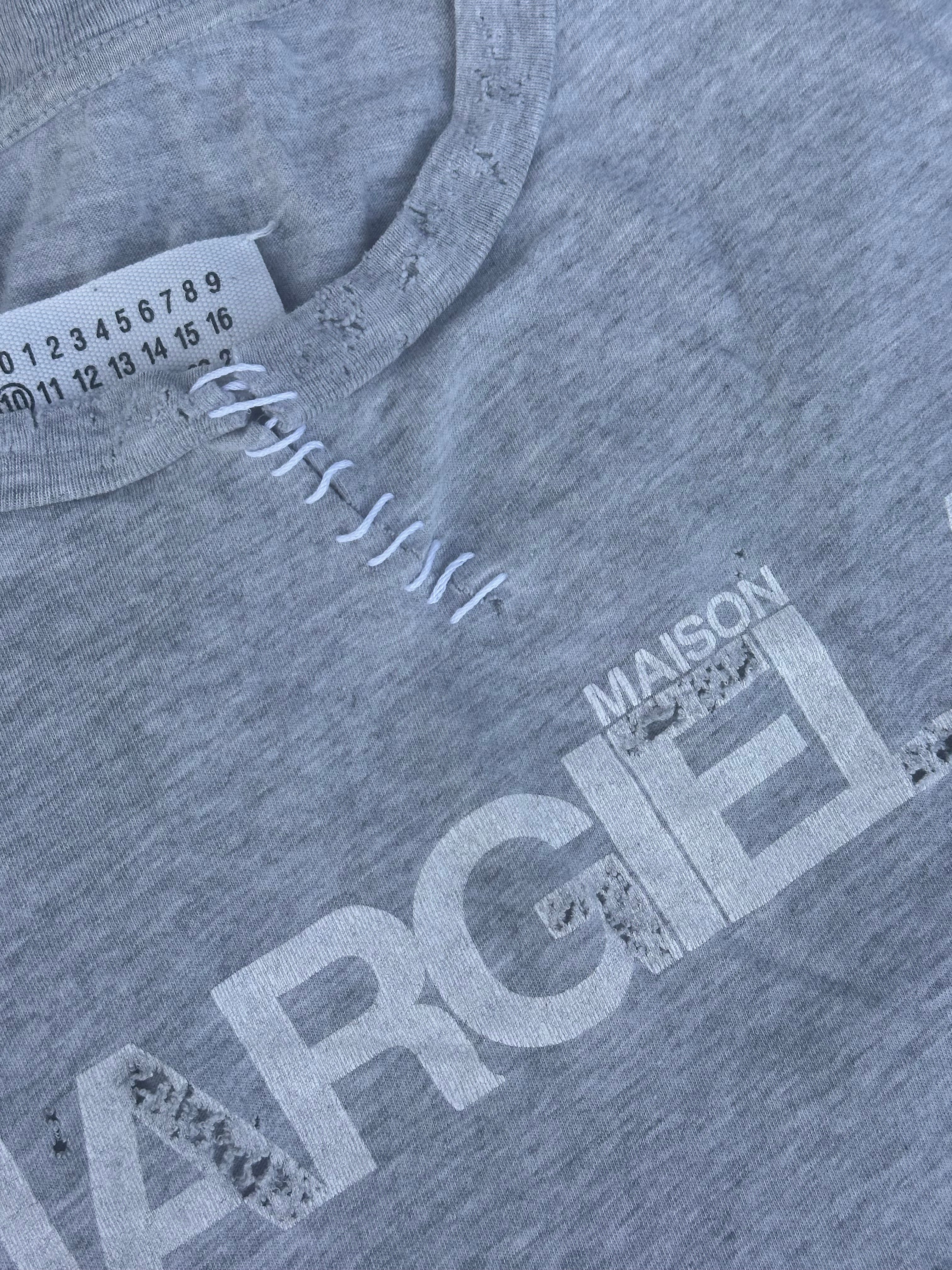 Distressed maison margiela gray T-Shirt