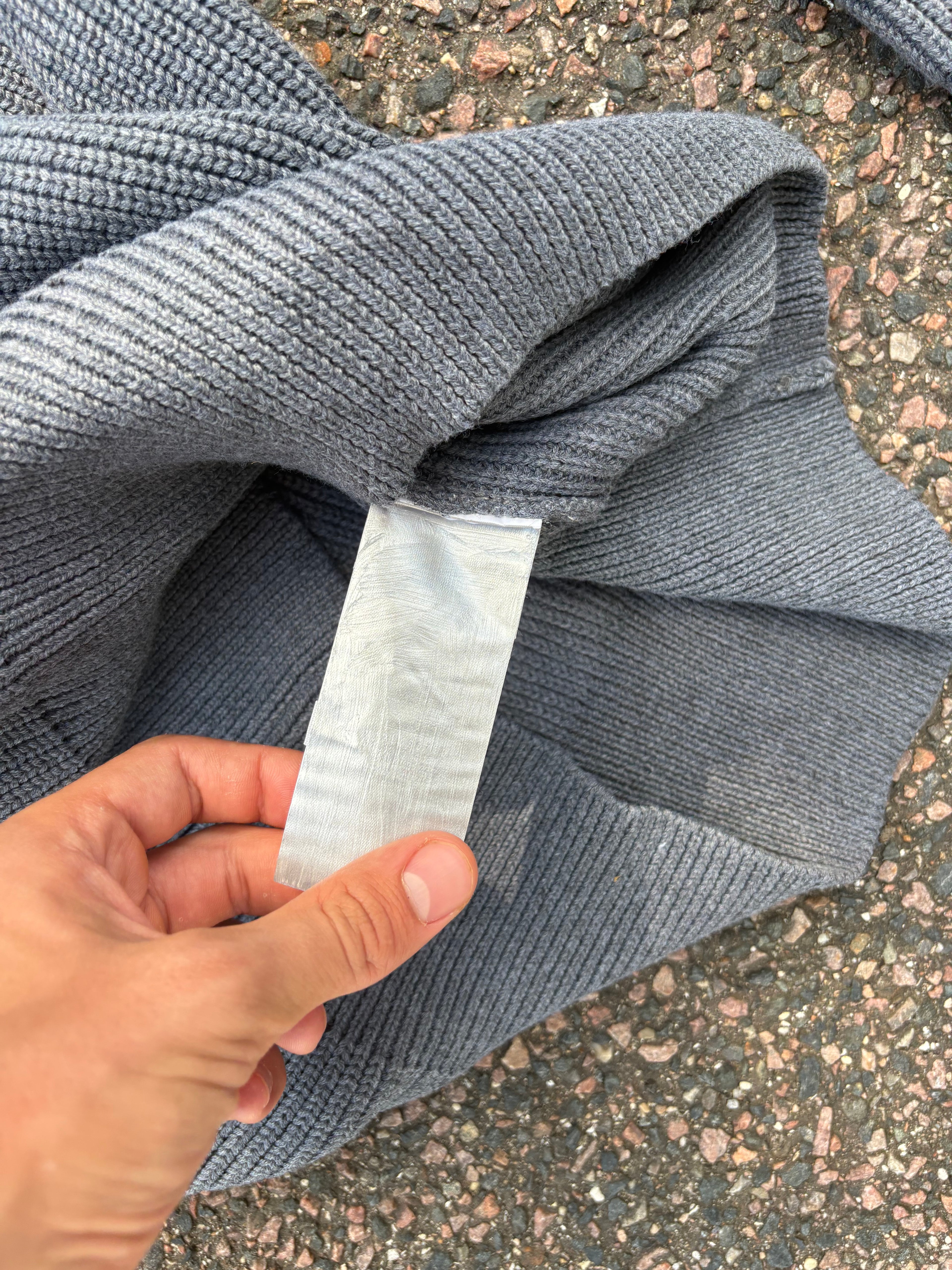 Maison margiela kids paint sweater gray