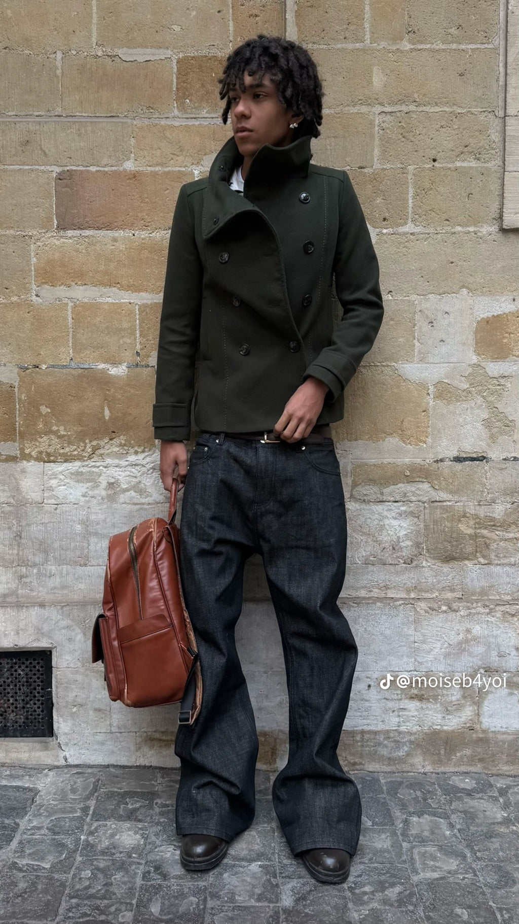 2008 H&M X Comme des garcons peacoat green