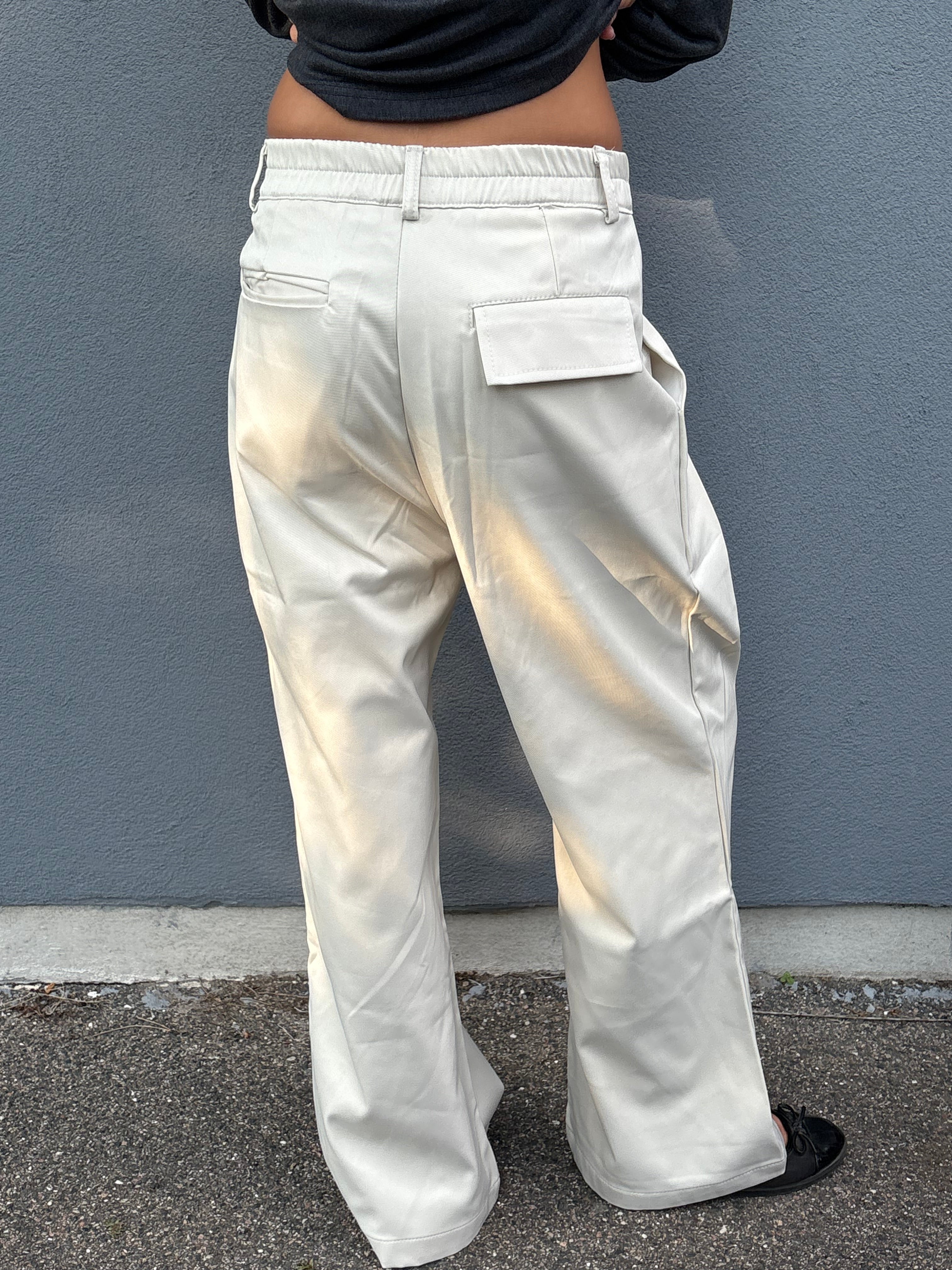 Off white suit pants