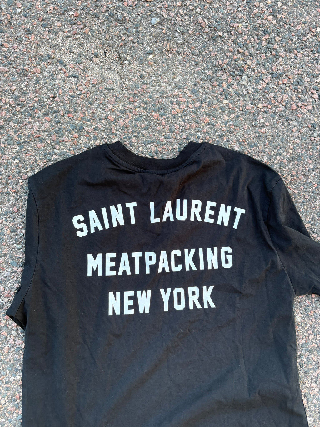 Saint Laurent meatpacking t shirt Black