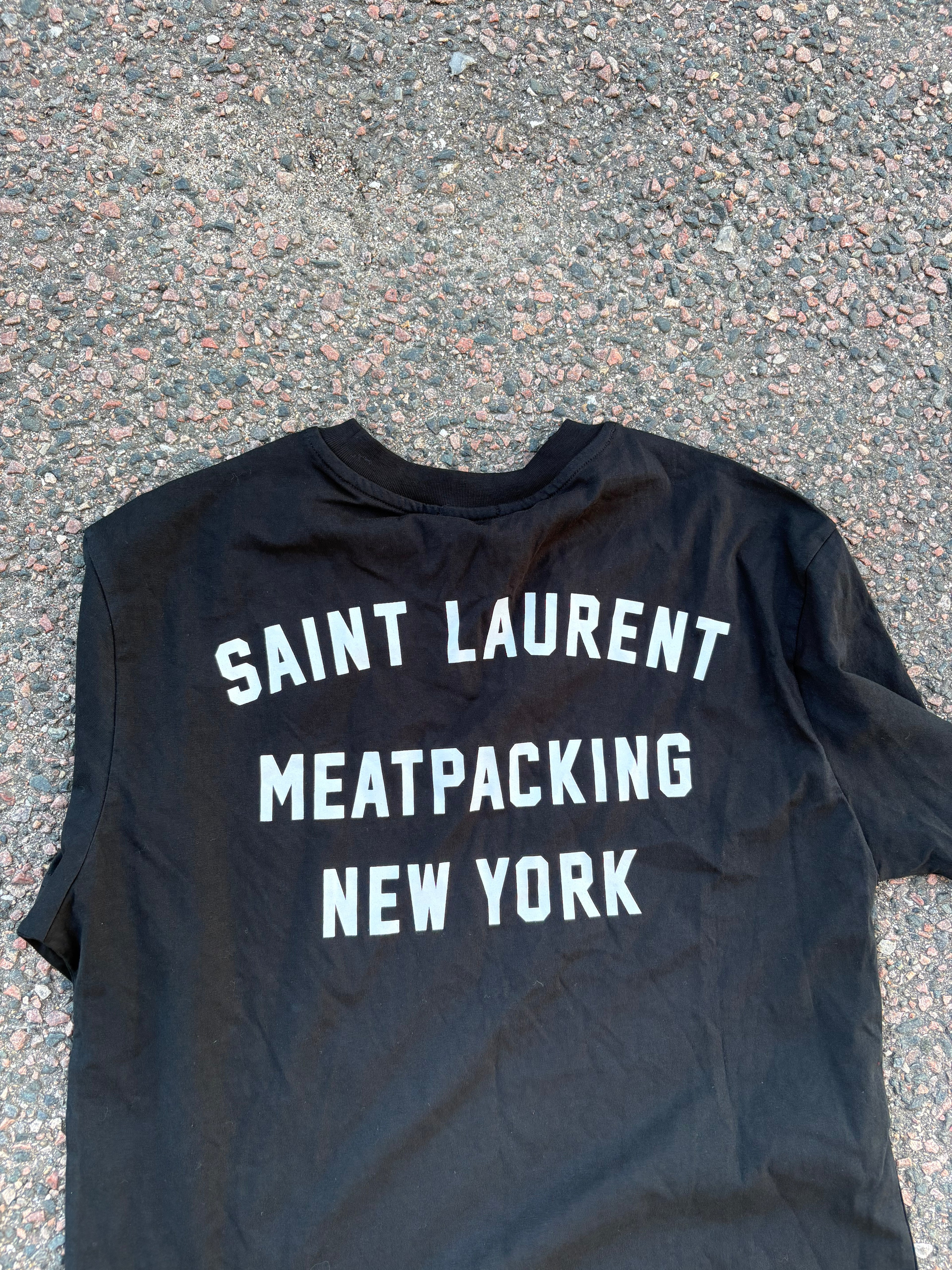 Saint Laurent meatpacking t shirt Black