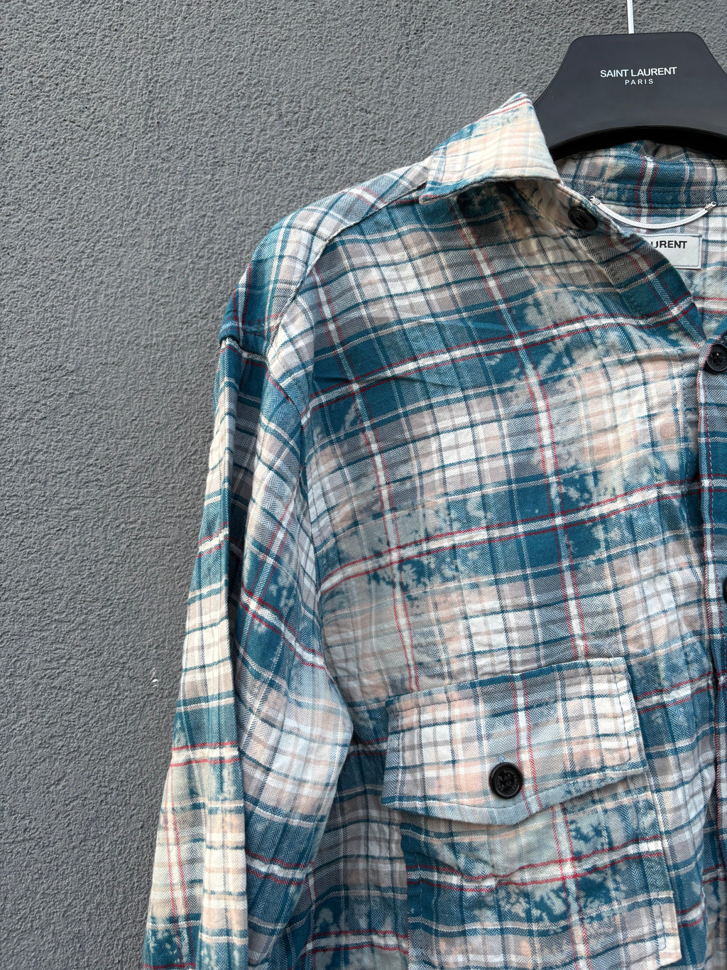 Saint Laurent striped flannel