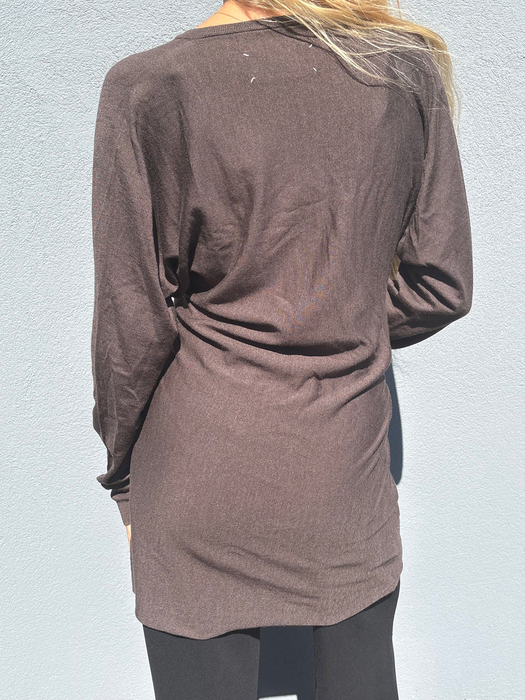 SS02 Martin Margiela brown dress
