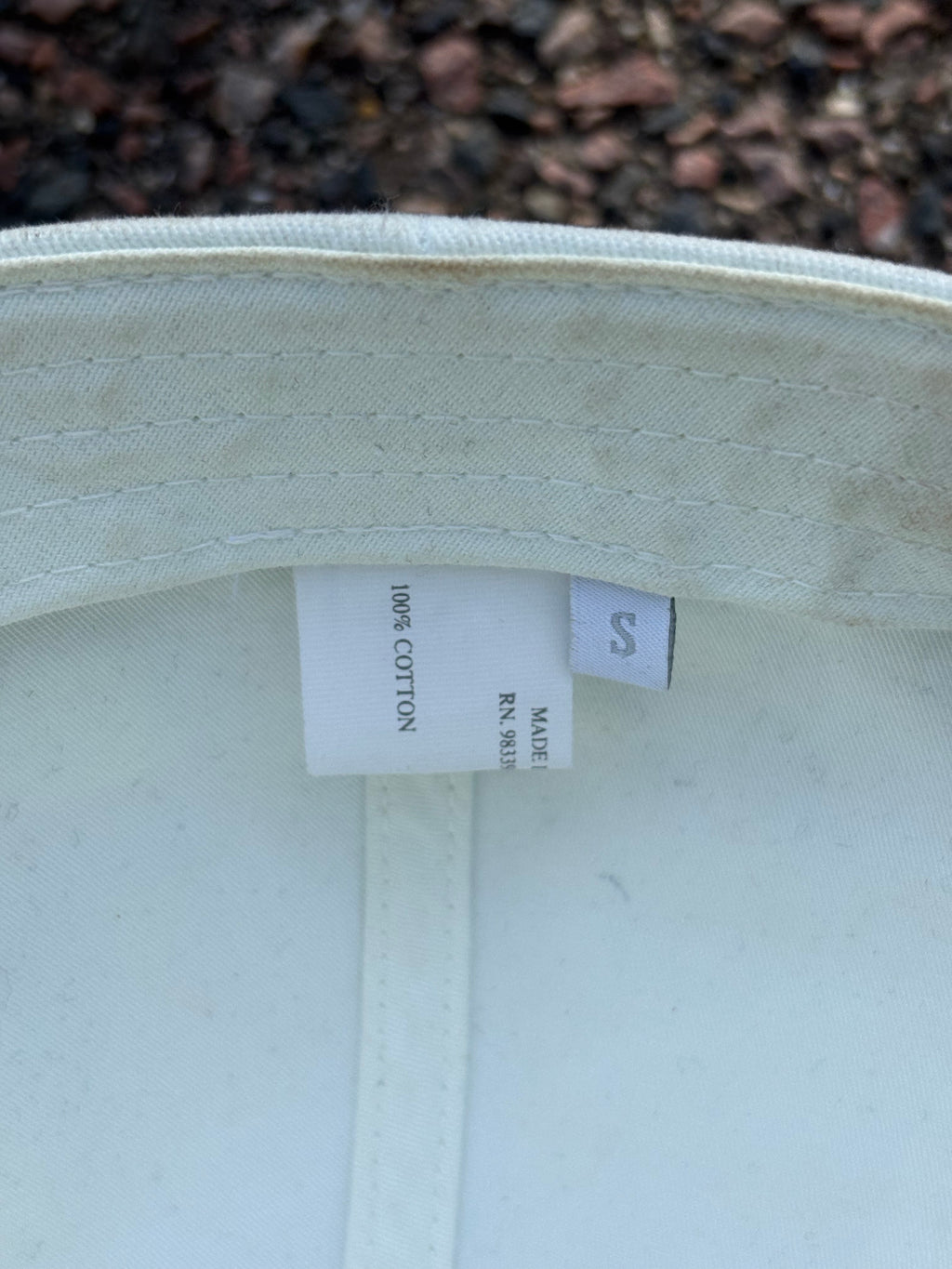 Prada Linea Rossa White cap