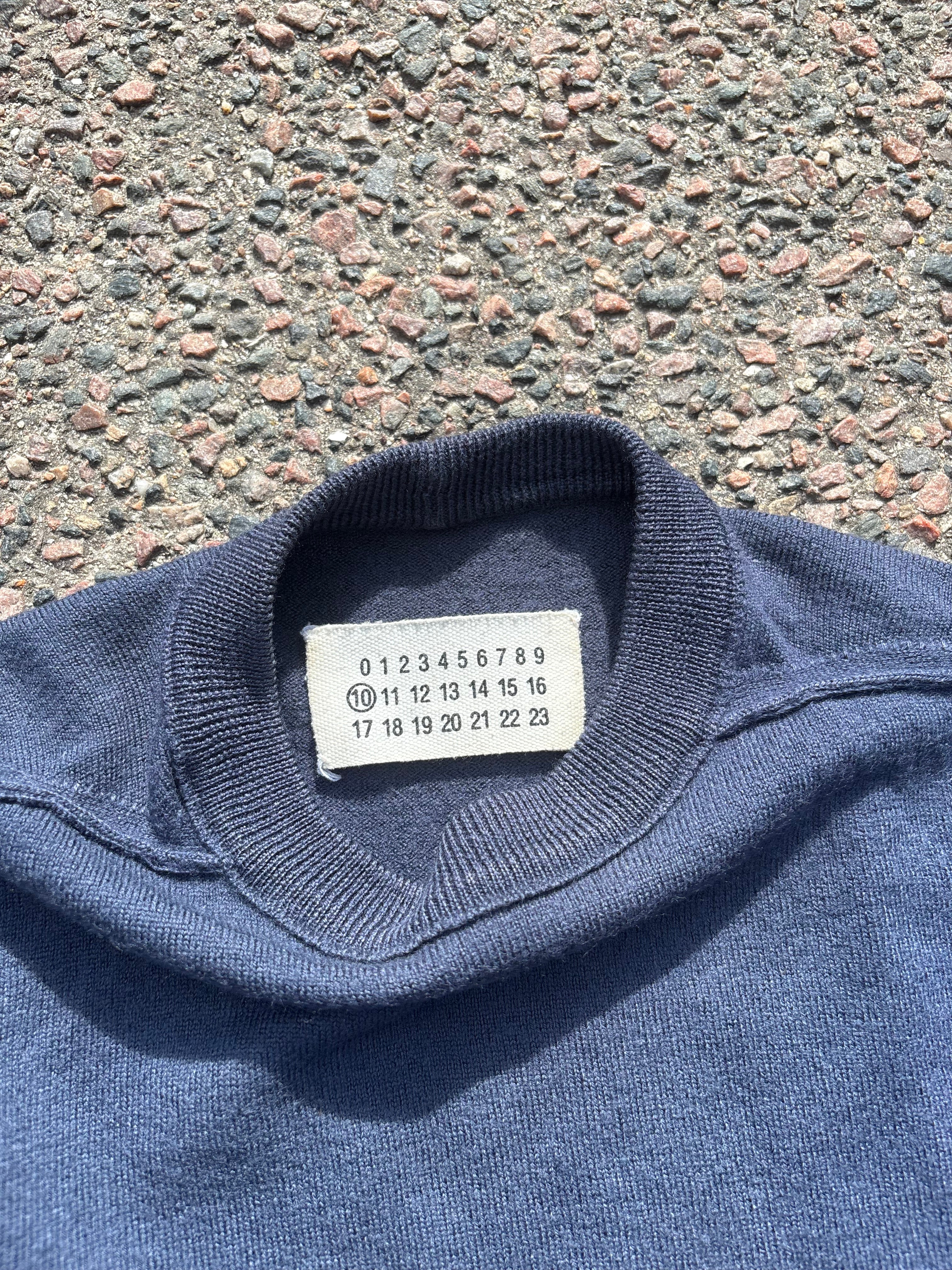 AW04 Martin Margiela navy sweater
