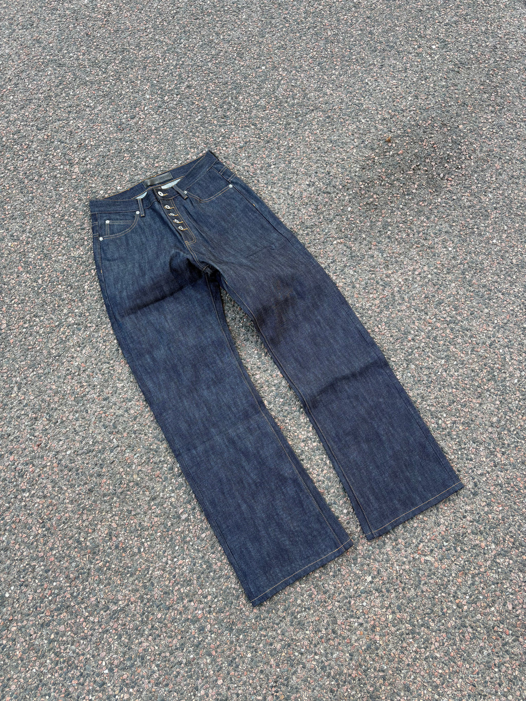 No Faith Studios Selvedge bootcut jeans (M)