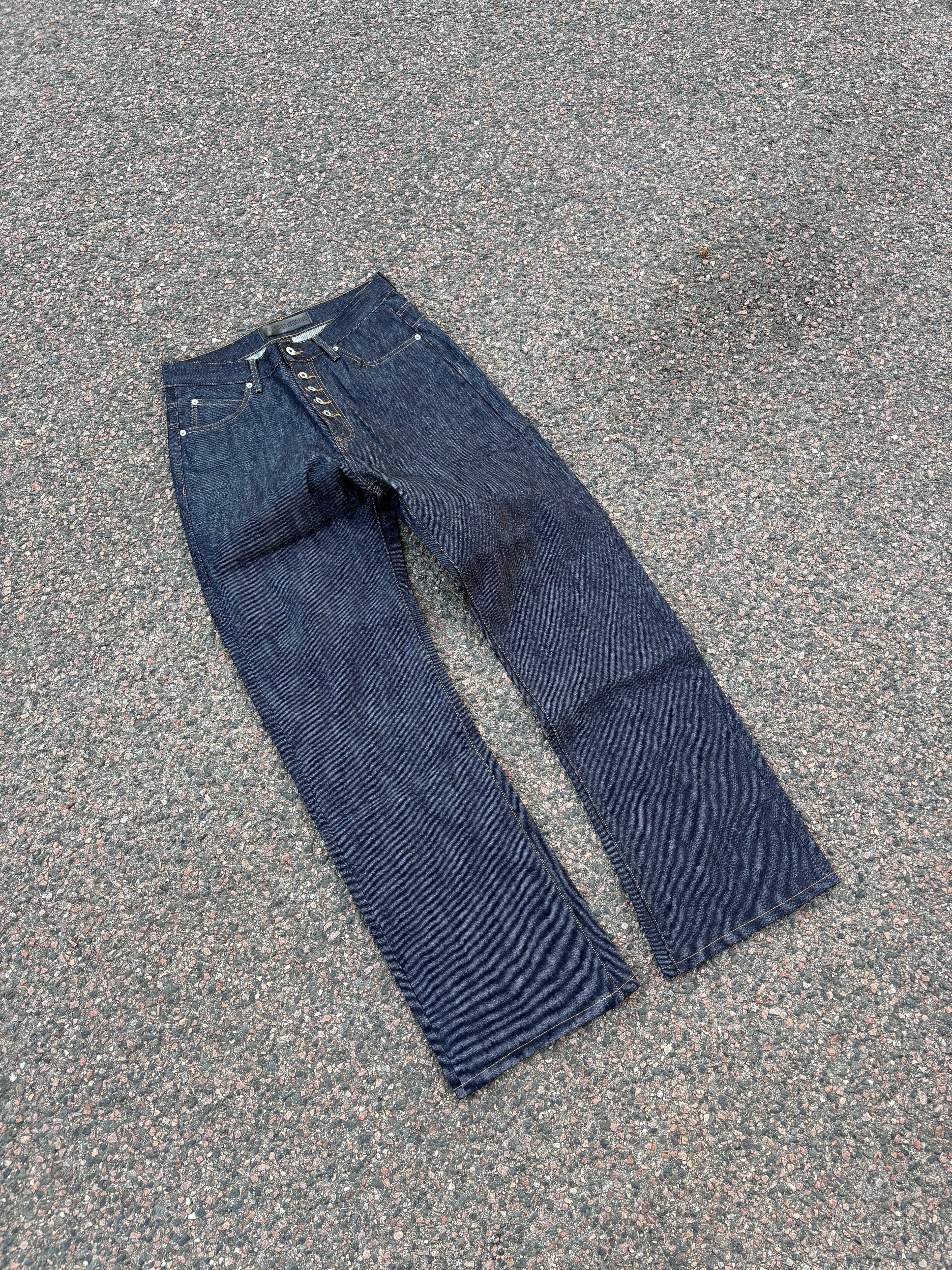 No Faith Studios Selvedge bootcut jeans (M)