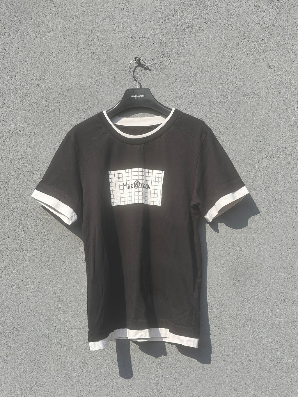MM6 maison margiela ringer tee Black