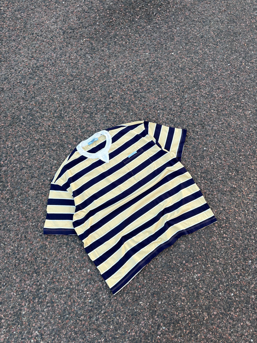 Prada striped pocket tee FW26