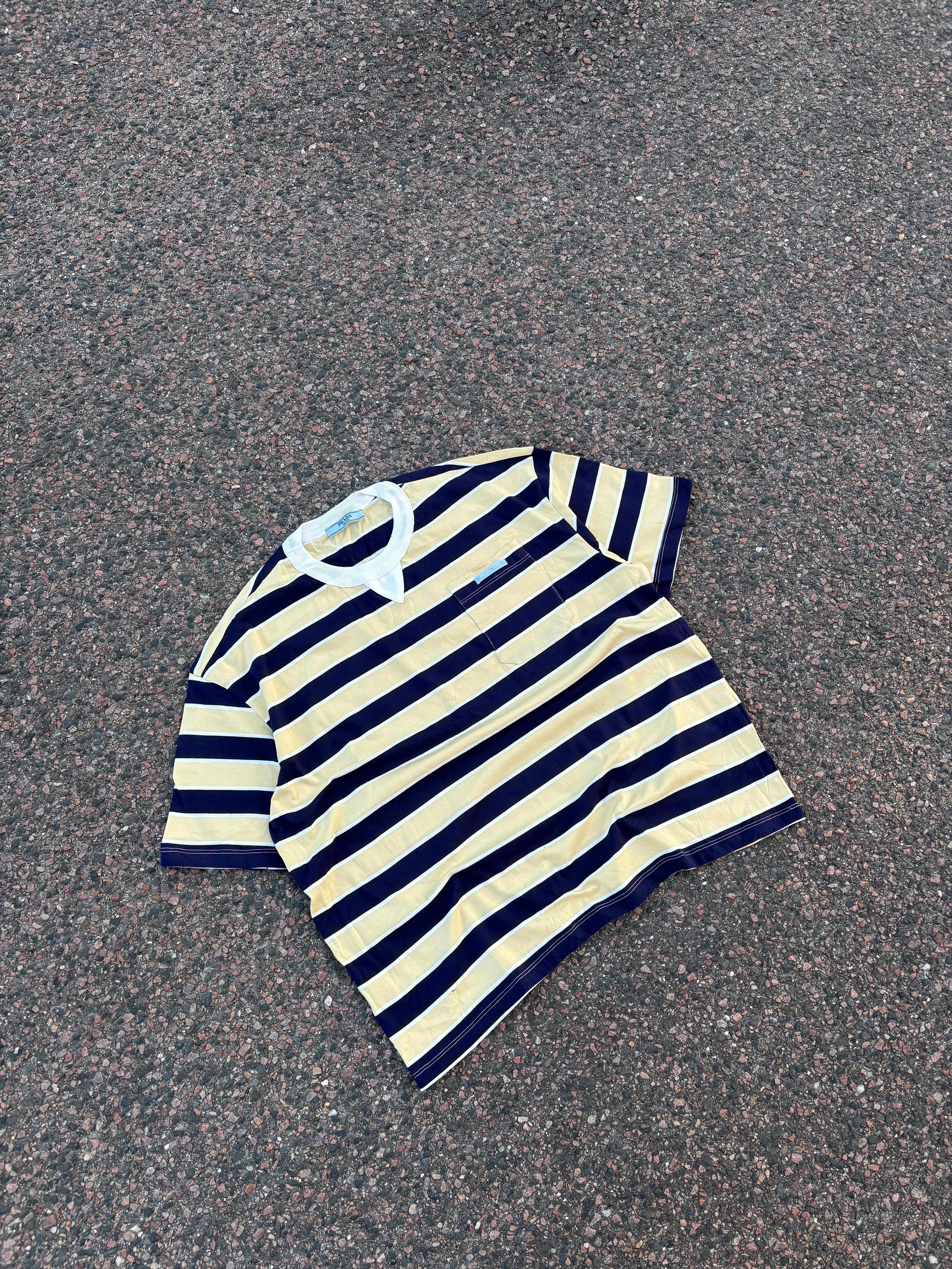 Prada striped pocket tee FW26